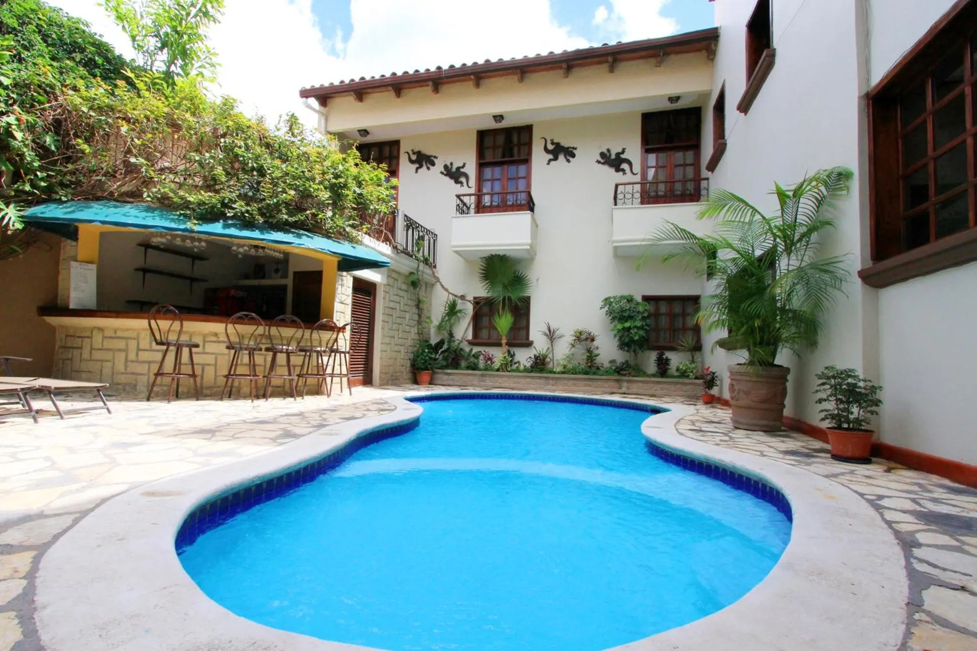 Swimming pool in Hotel Plaza Copan