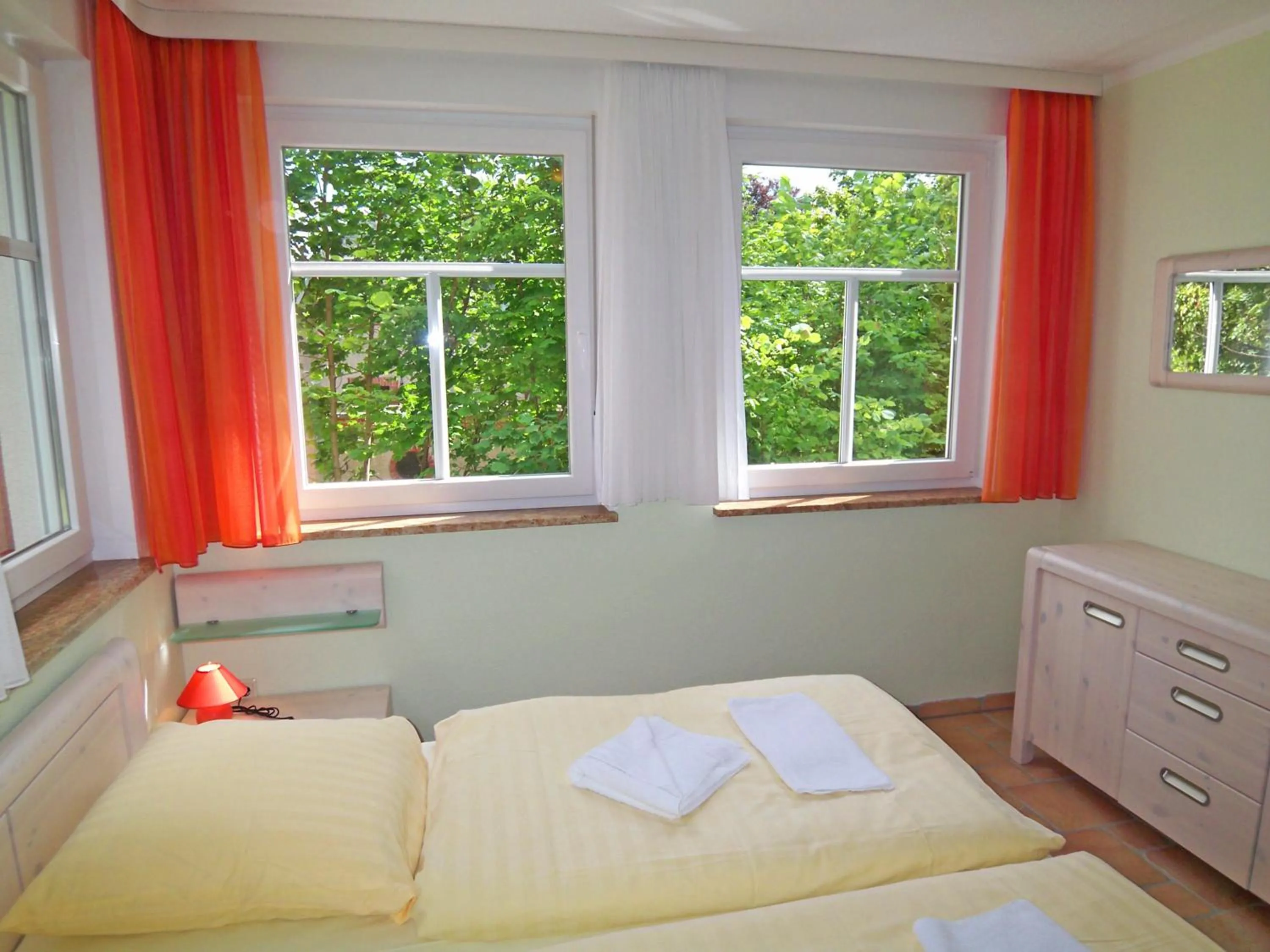 Bedroom, Bed in Villa Seefisch