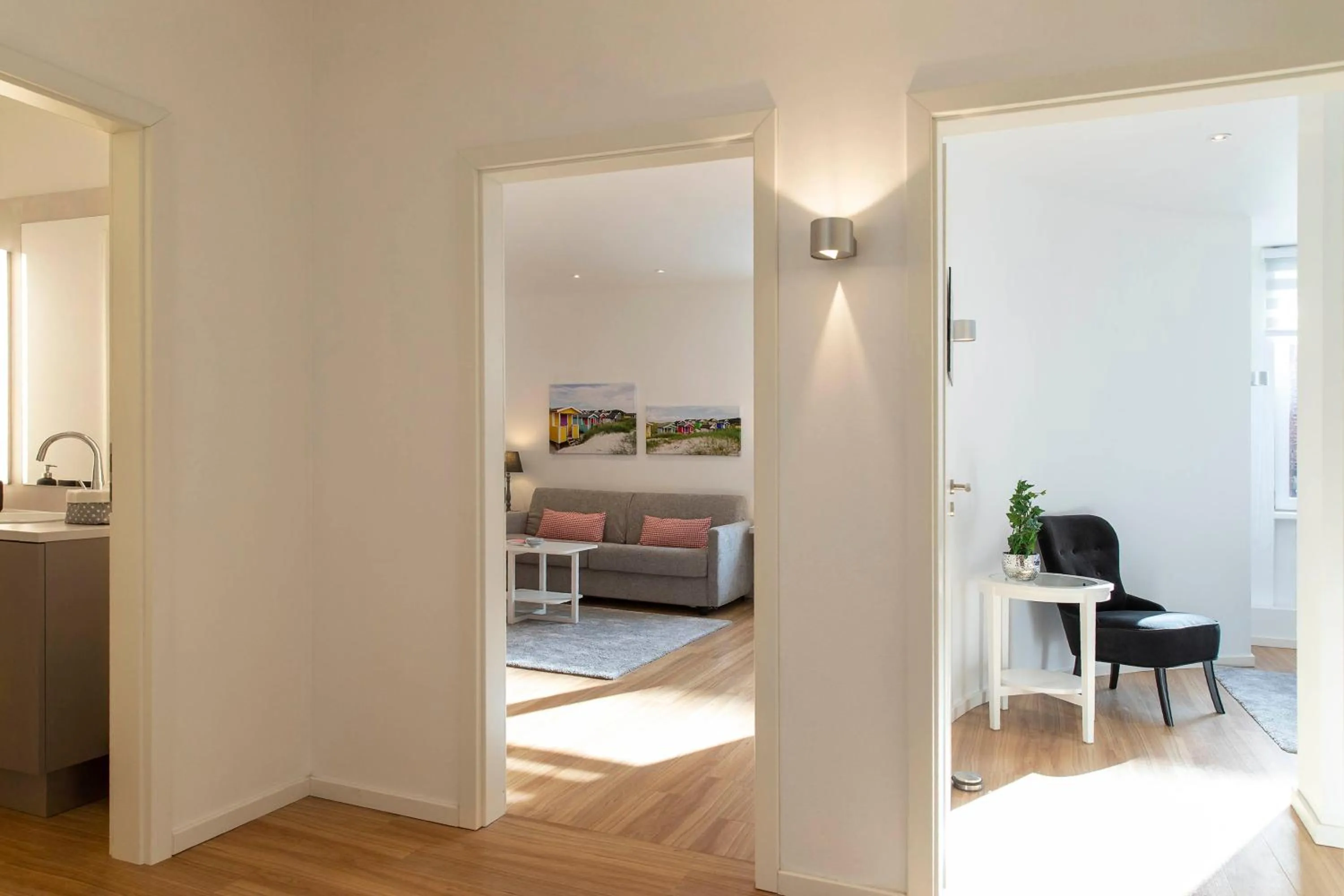 Bed in Luxx City Apartments