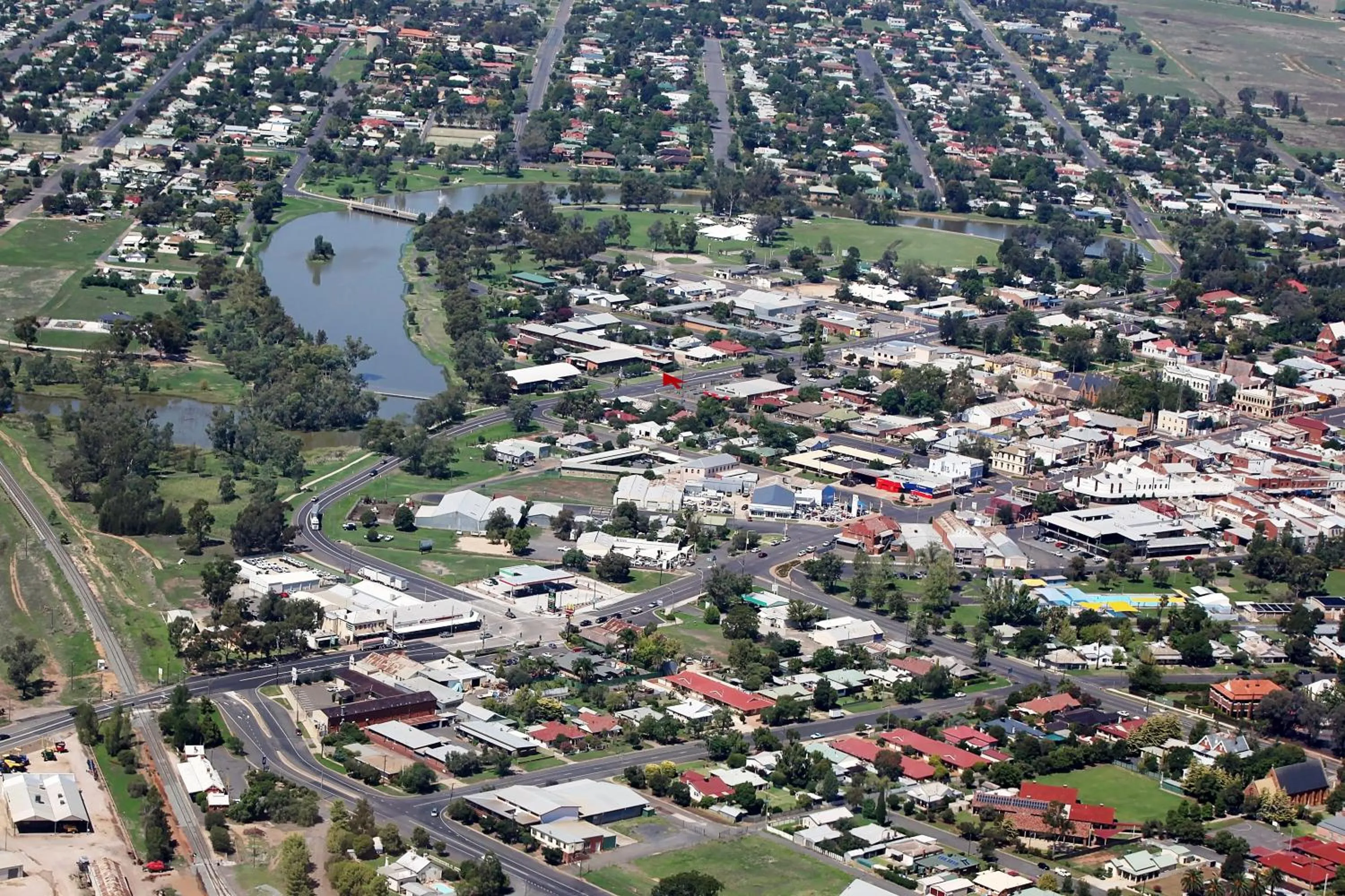 Bird's eye view in Forbes Victoria Inn