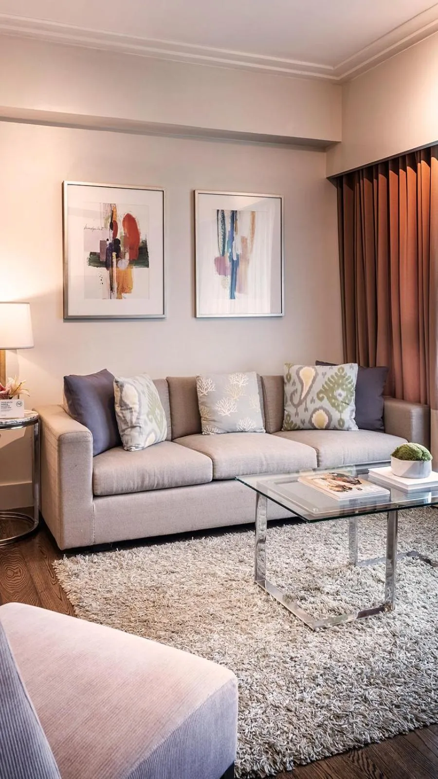 Living room in Aruga Apartments by Rockwell Makati