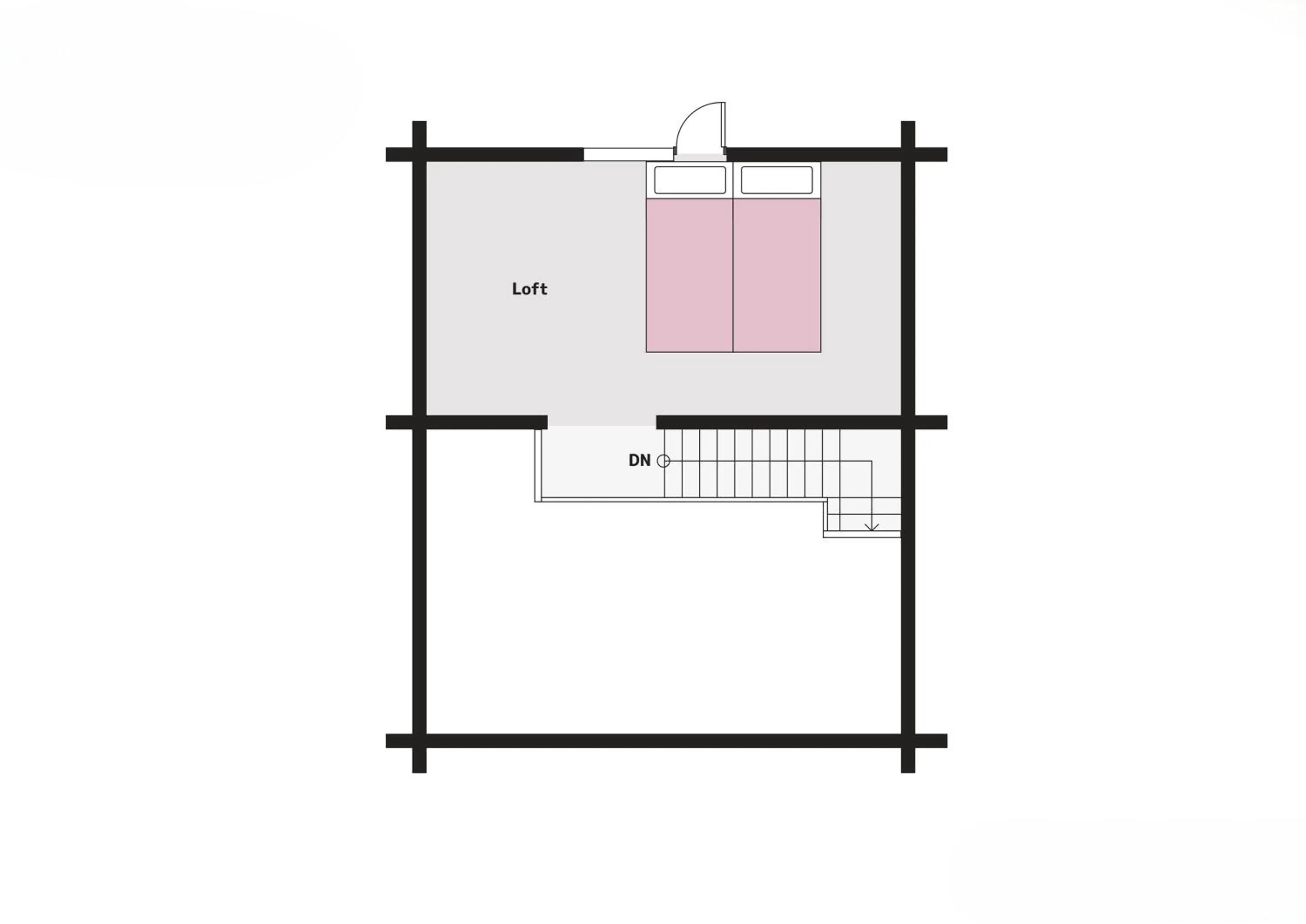 Floor plan in Nupuri Cottage