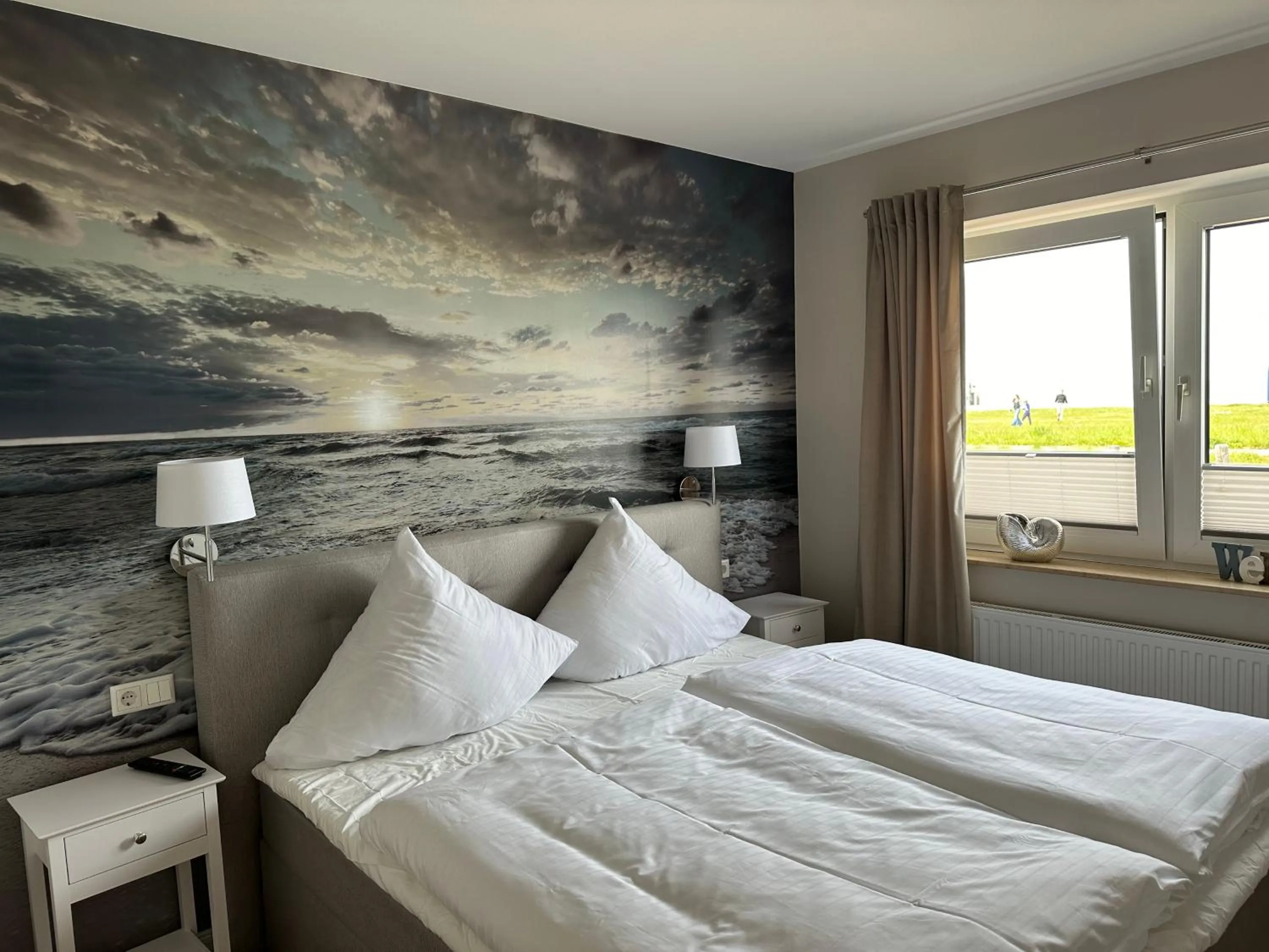 Bed in Hotel Restaurant Ostsee-Anker
