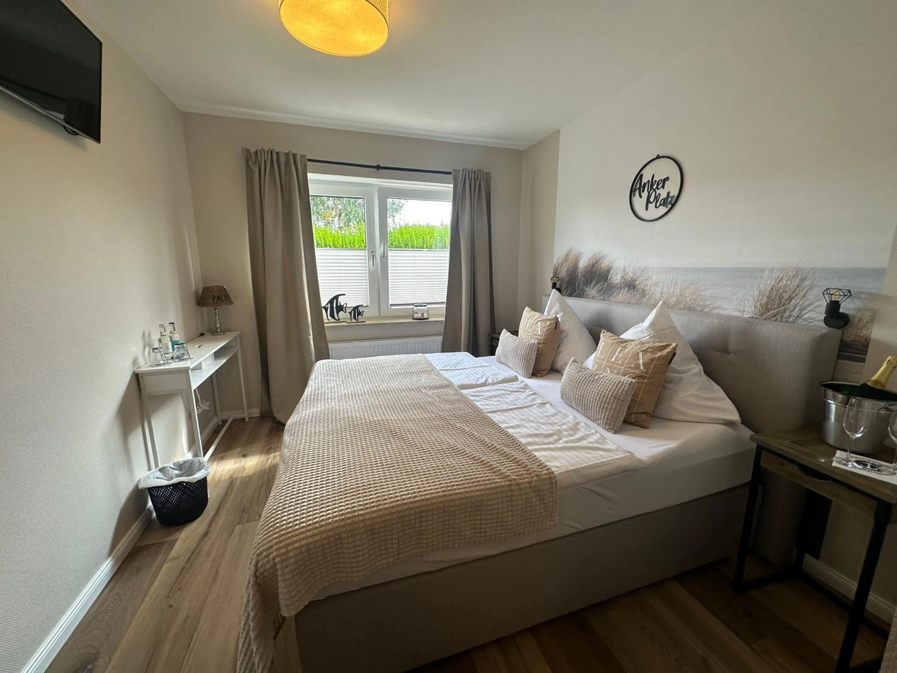 Bed in Hotel Restaurant Ostsee-Anker