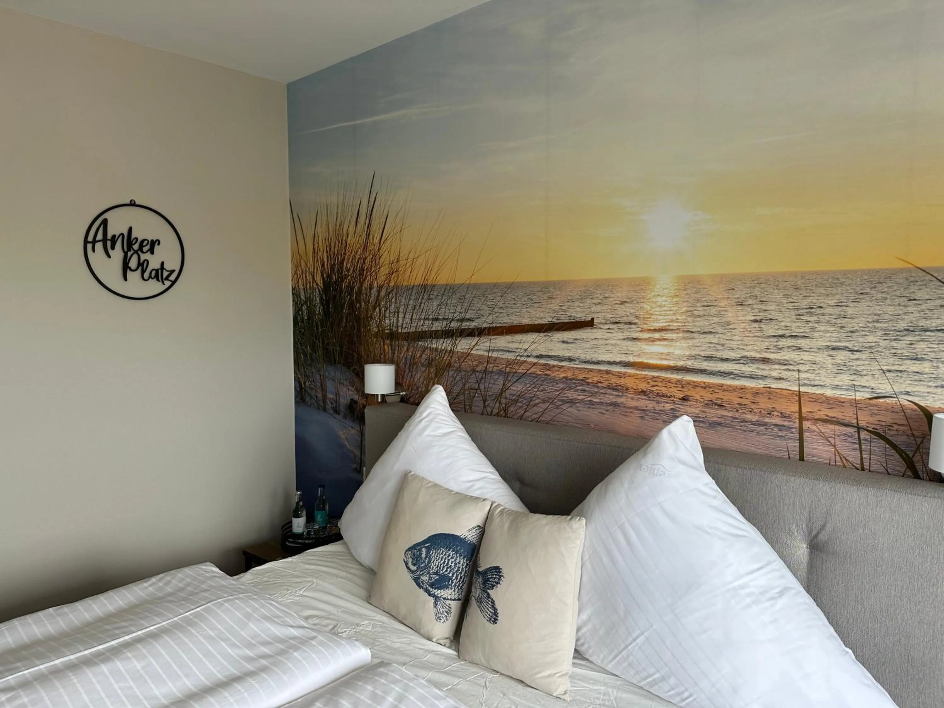 Photo of the whole room, Bed in Hotel Restaurant Ostsee-Anker