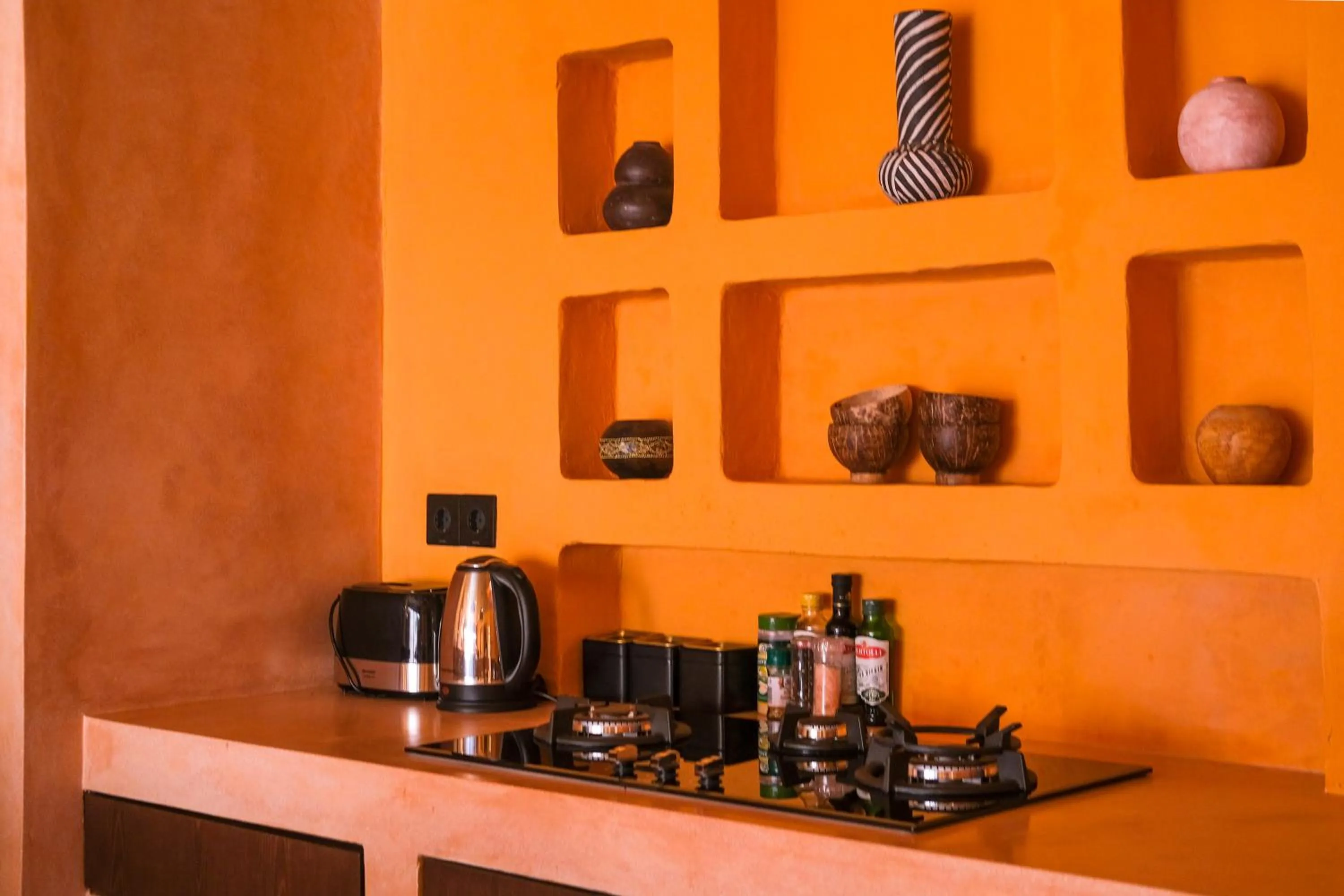 Kitchen or kitchenette in El Barrio Boutique Hotel & Bar