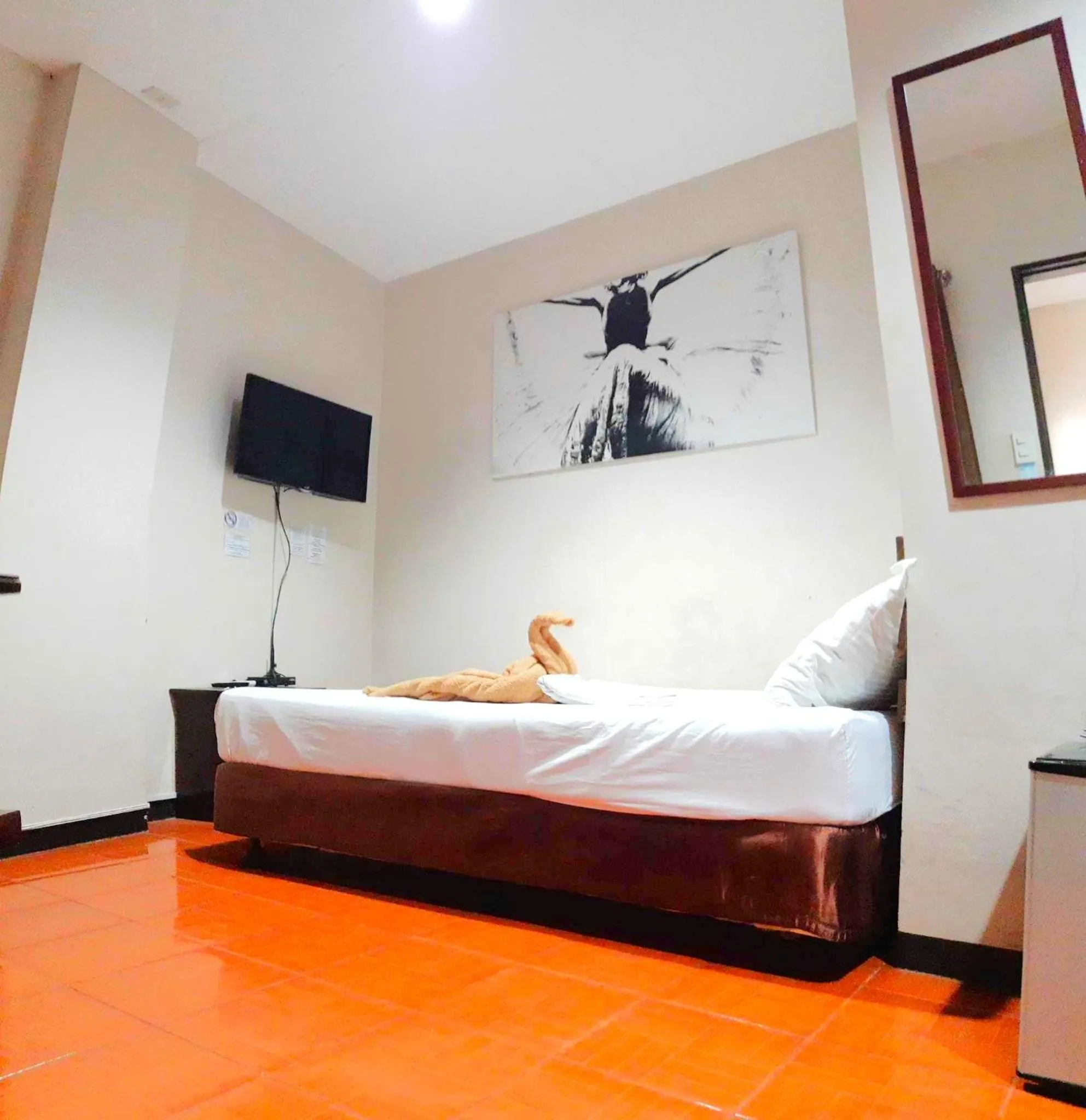 Bed in Hotel California Suite