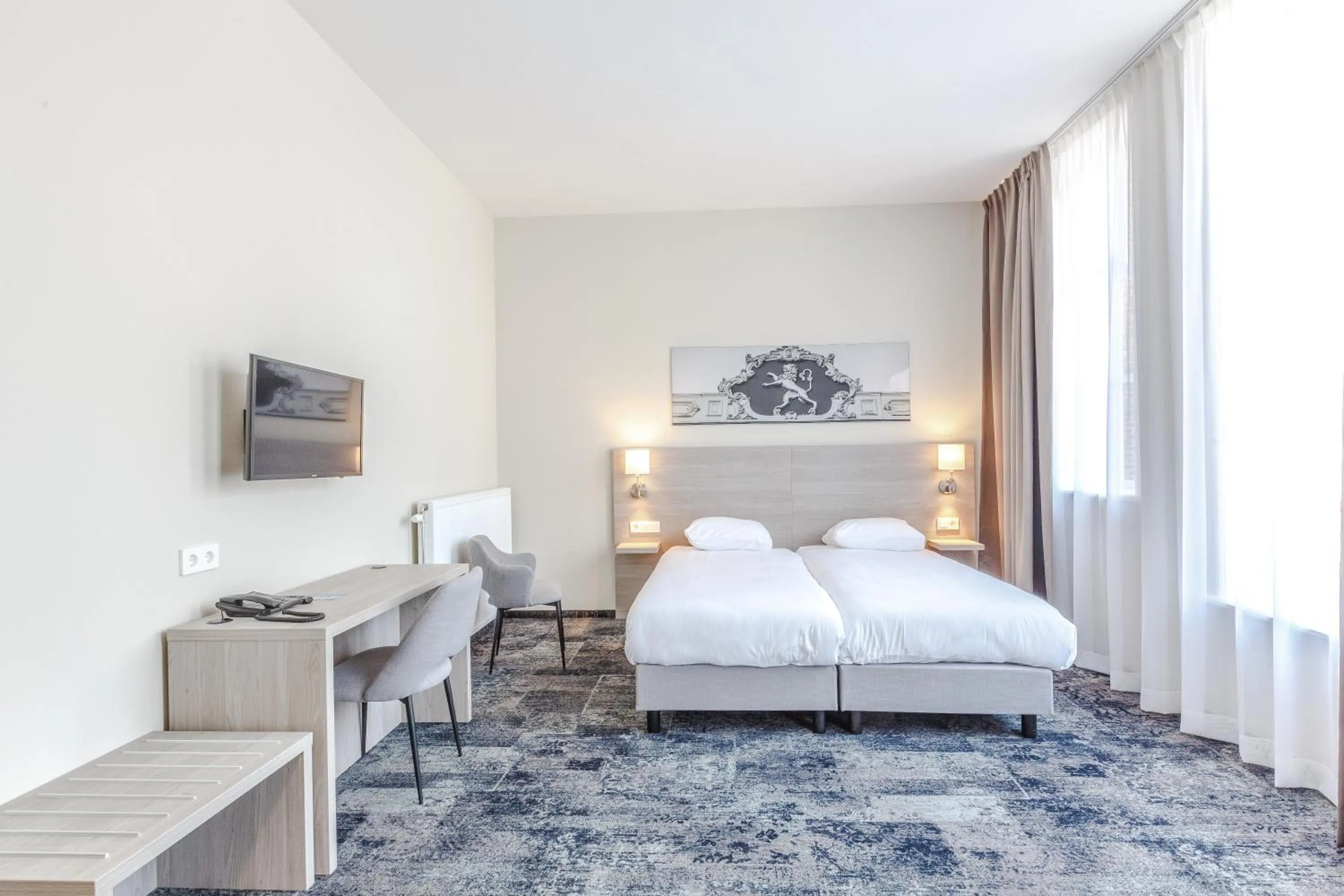 Bedroom, Bed in Fletcher Hotel Paleis Stadhouderlijk Hof