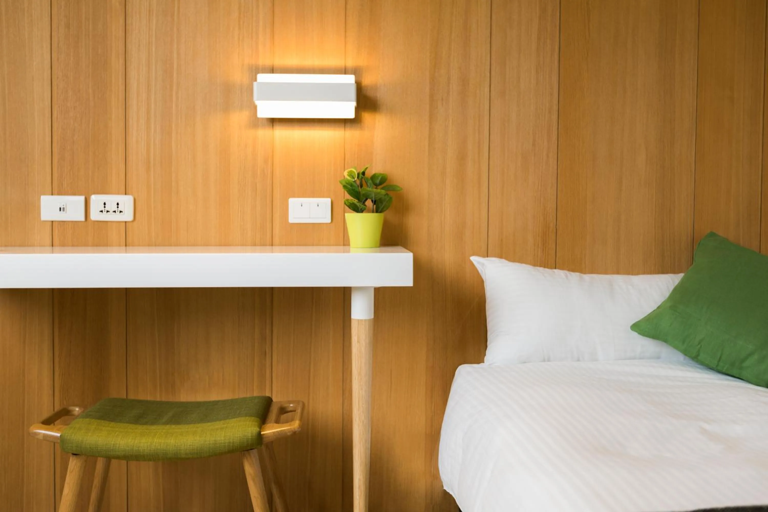 Decorative detail, Bed in MEANDER Taipei