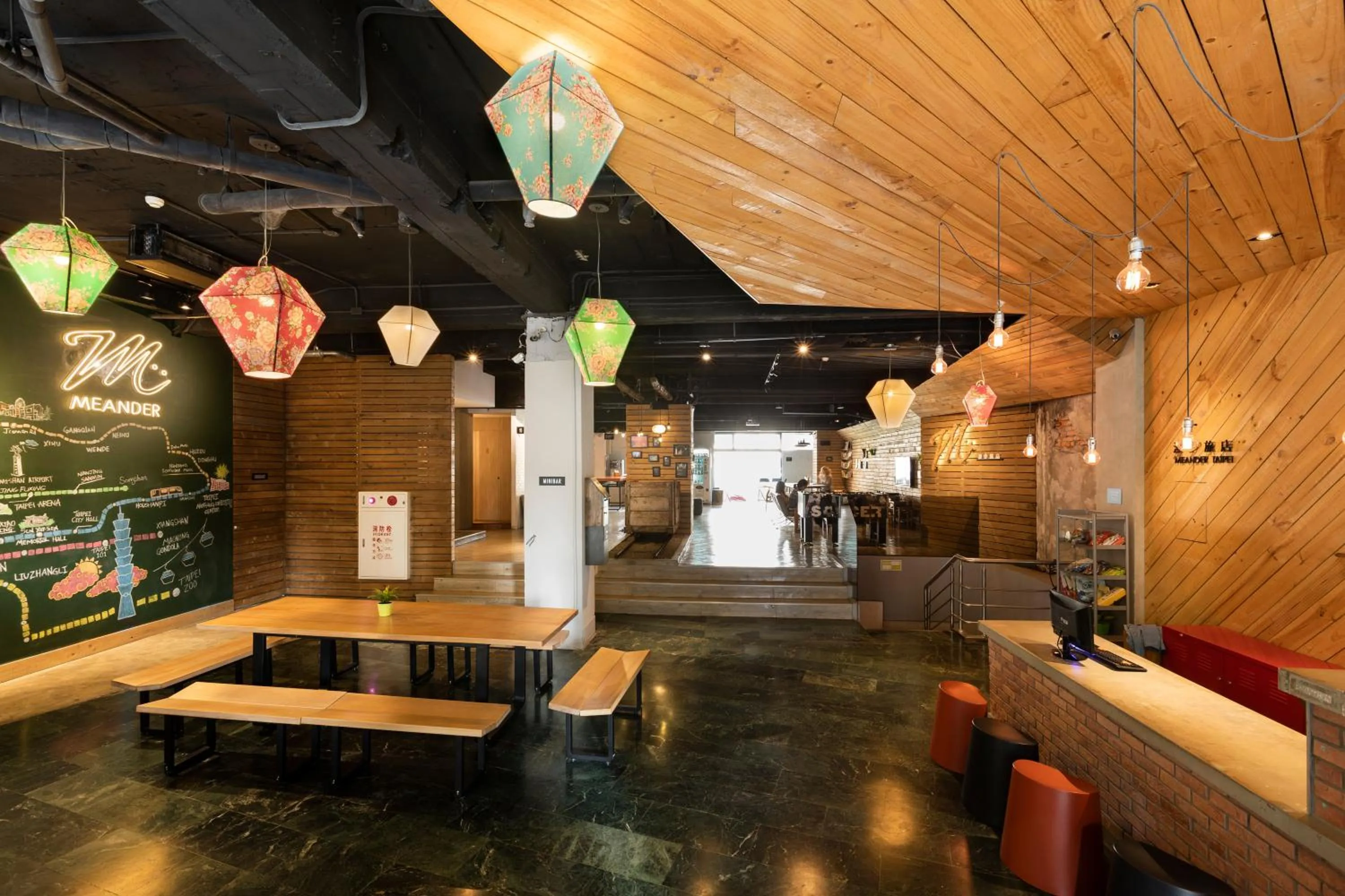 Decorative detail in MEANDER Taipei