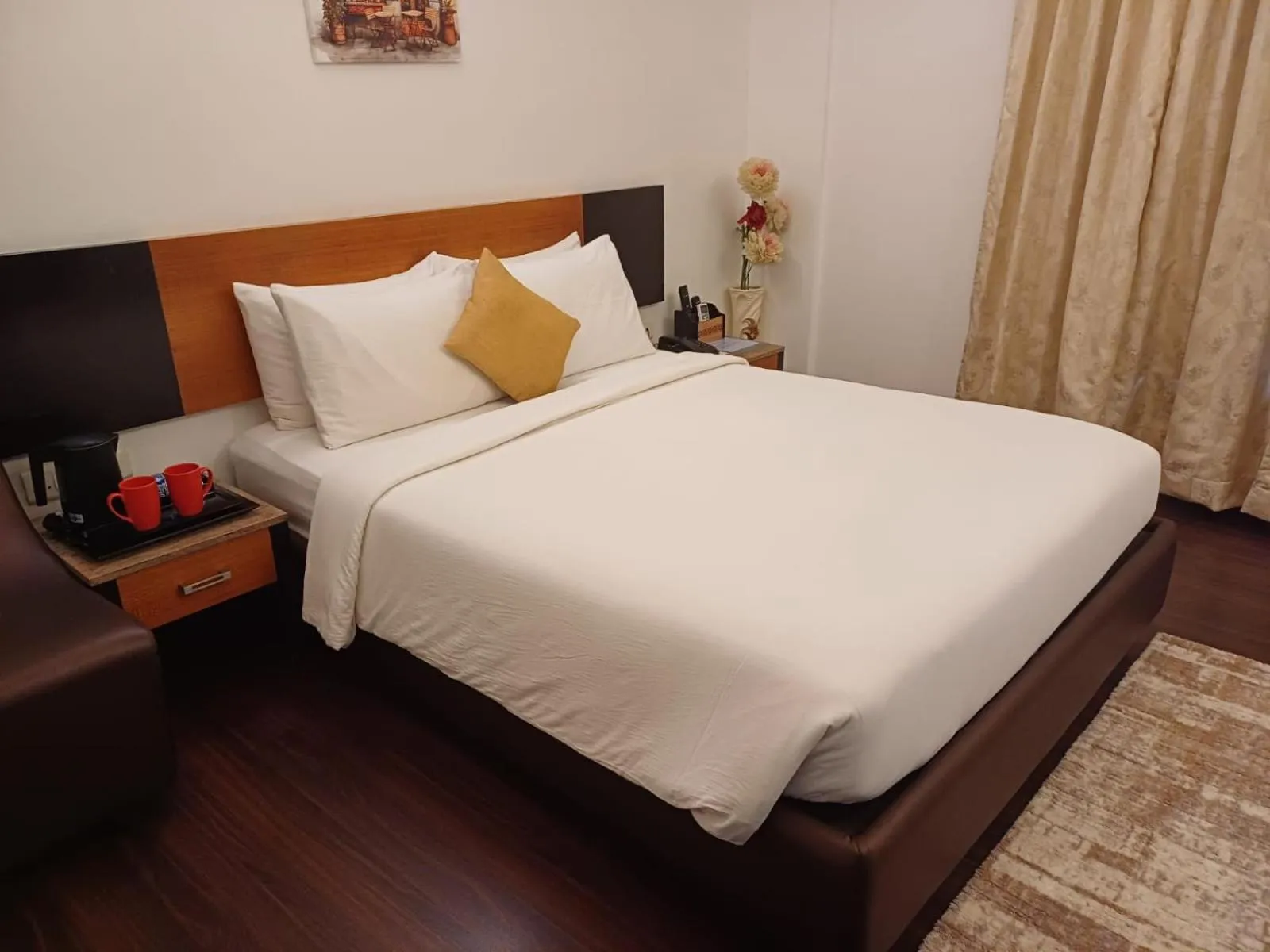 Bed in D and A BOUTIQUE HOTEL PERUNGUDI