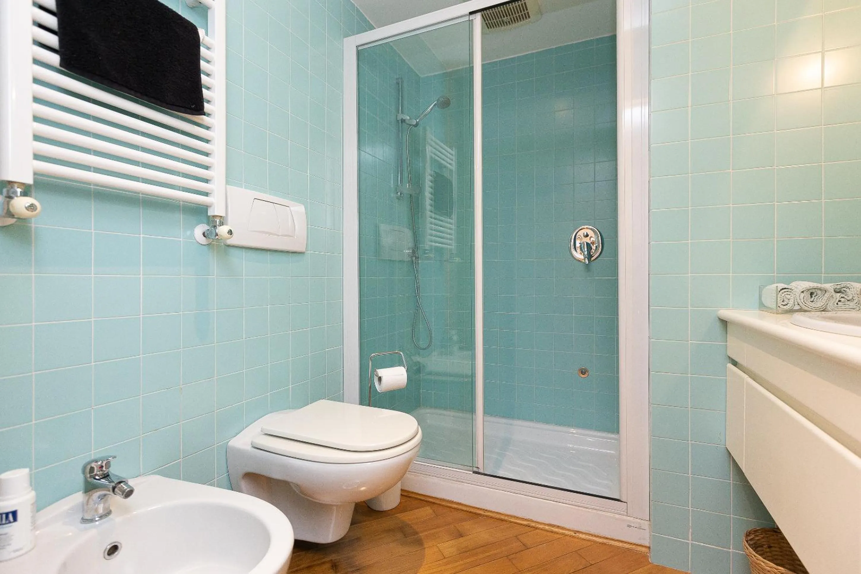 Shower in San Gioacchino View by Rental in Rome