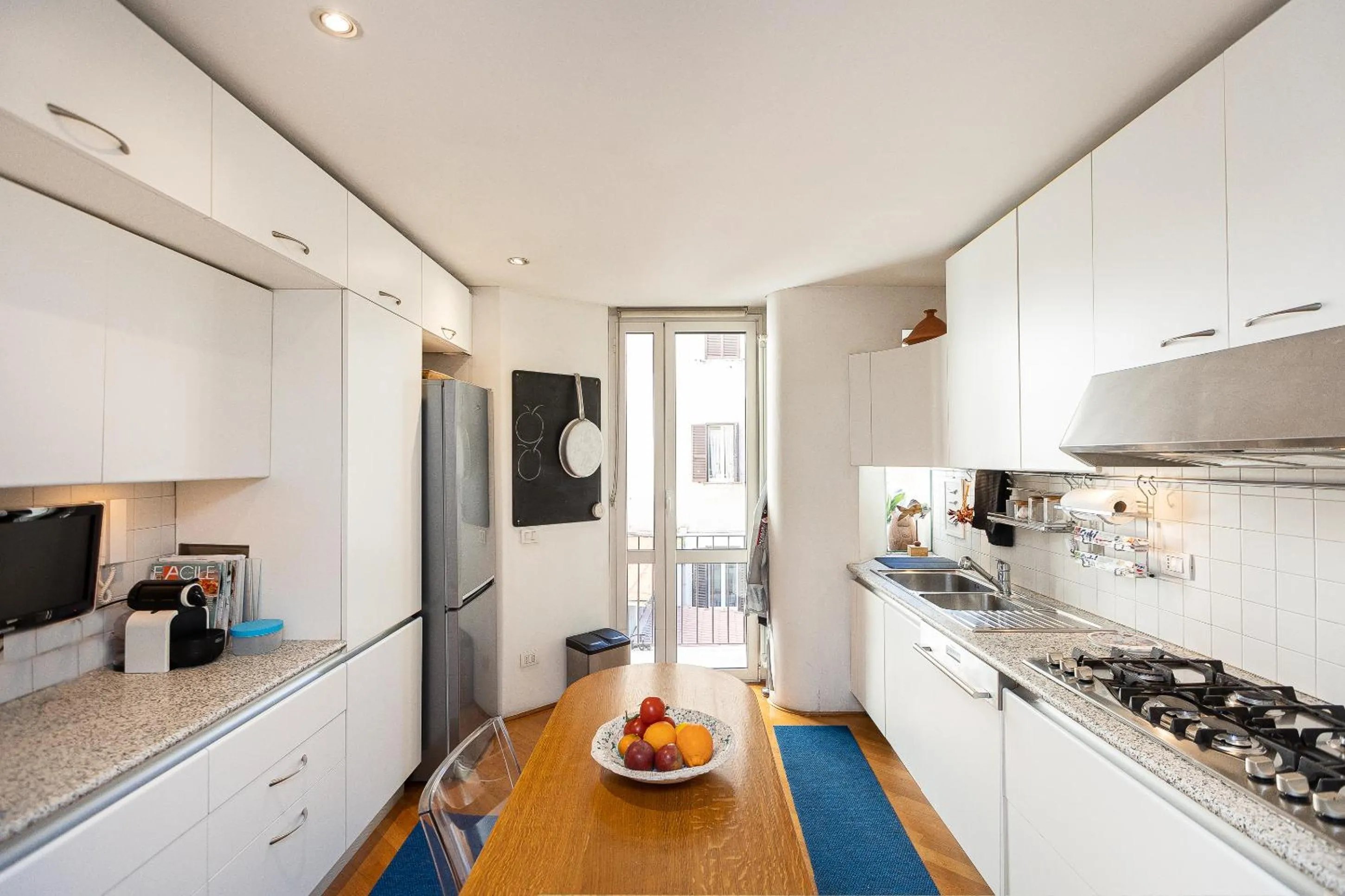 Dining area in San Gioacchino View by Rental in Rome