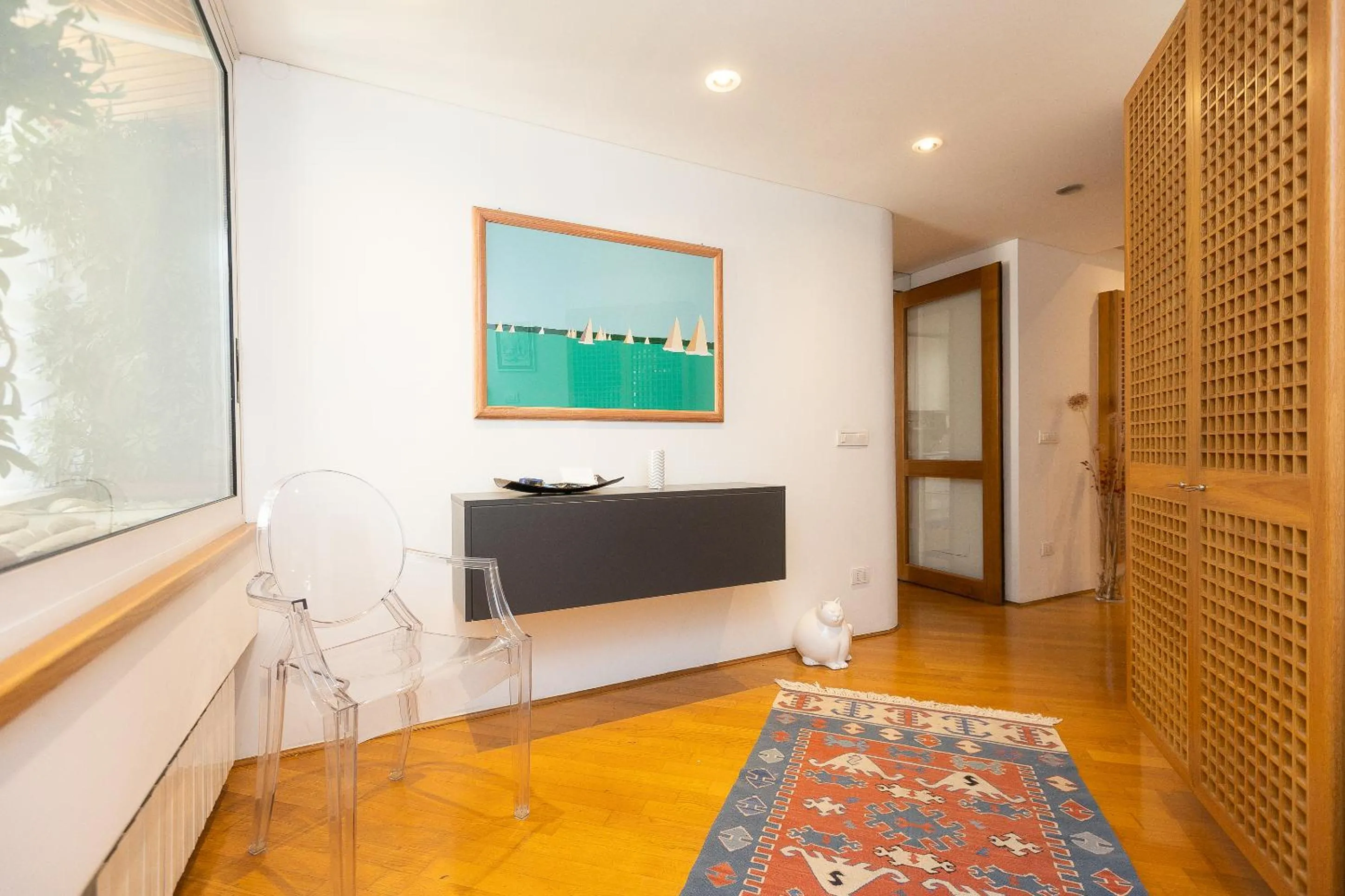 Inner courtyard view in San Gioacchino View by Rental in Rome