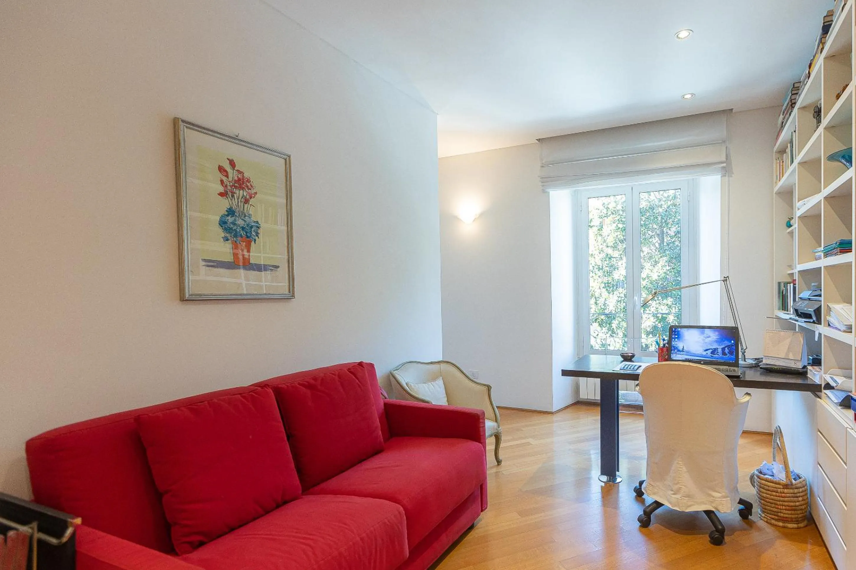 Living room in San Gioacchino View by Rental in Rome