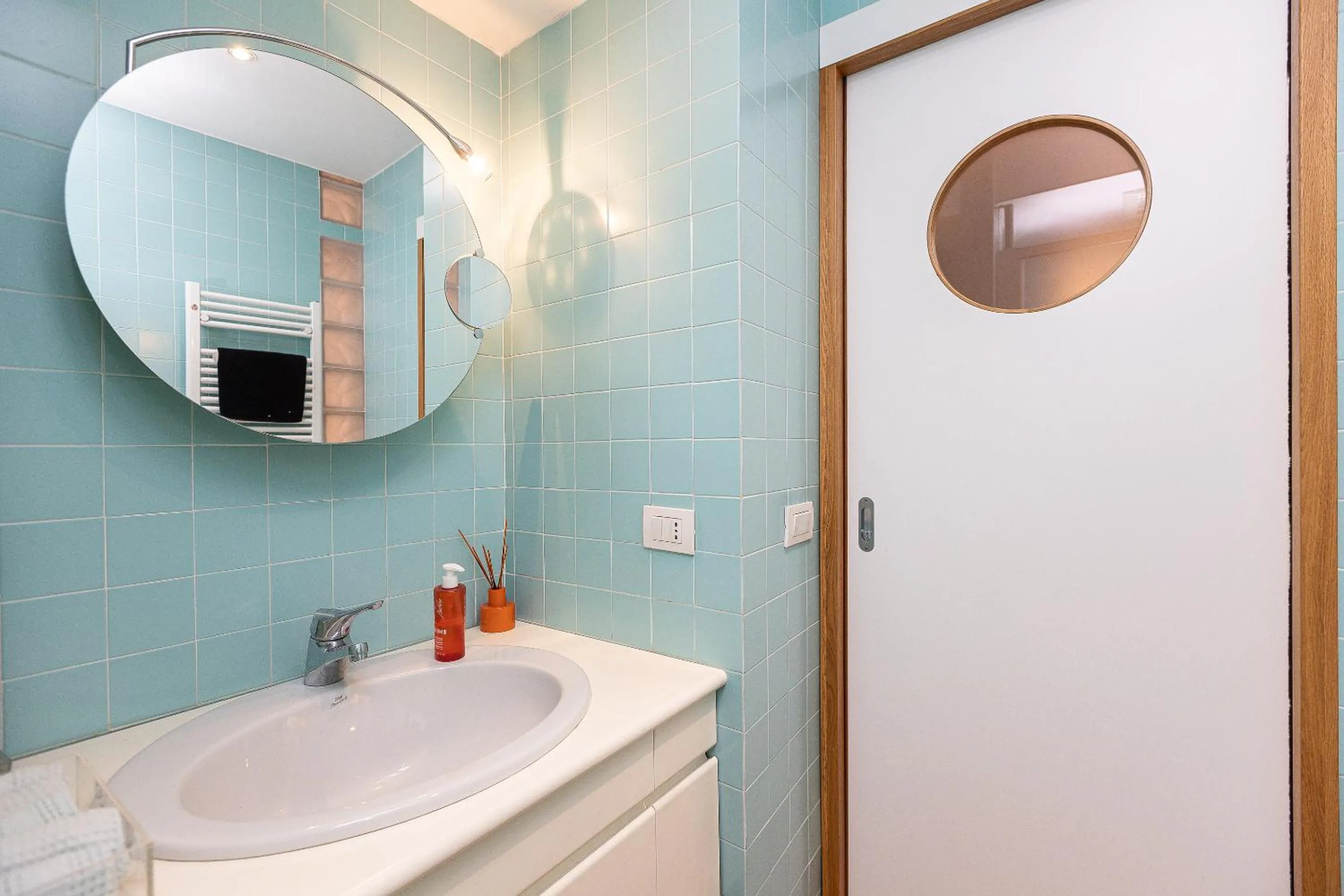Bathroom in San Gioacchino View by Rental in Rome