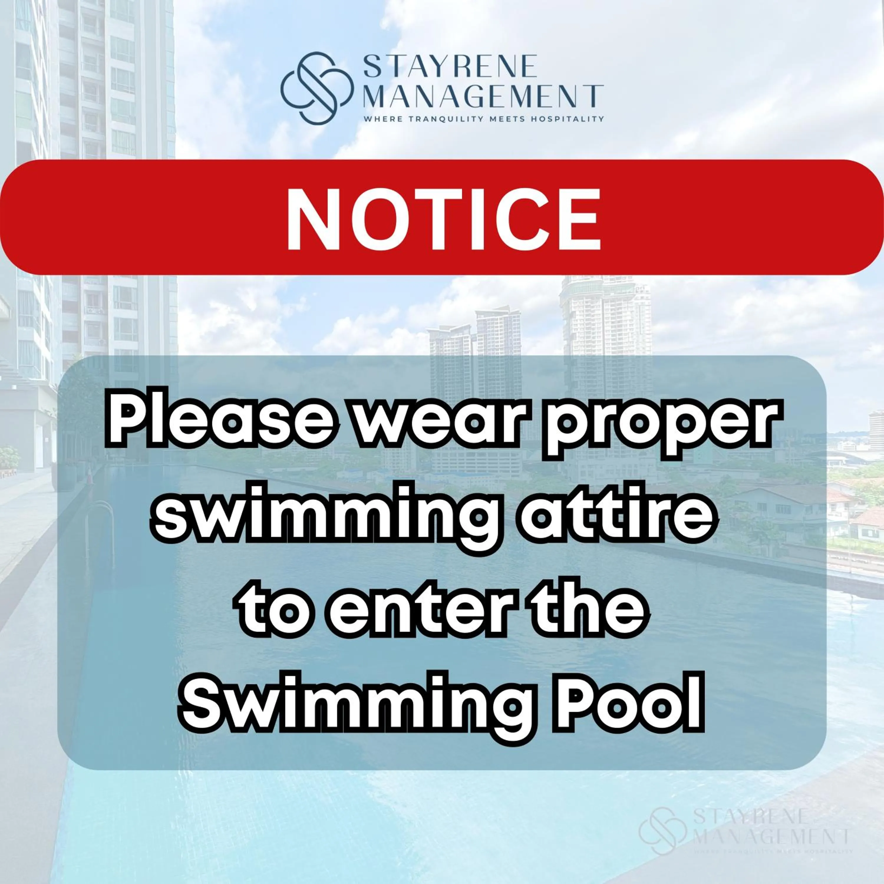 Swimming pool in SKS Pavillion Residences by Stayrene