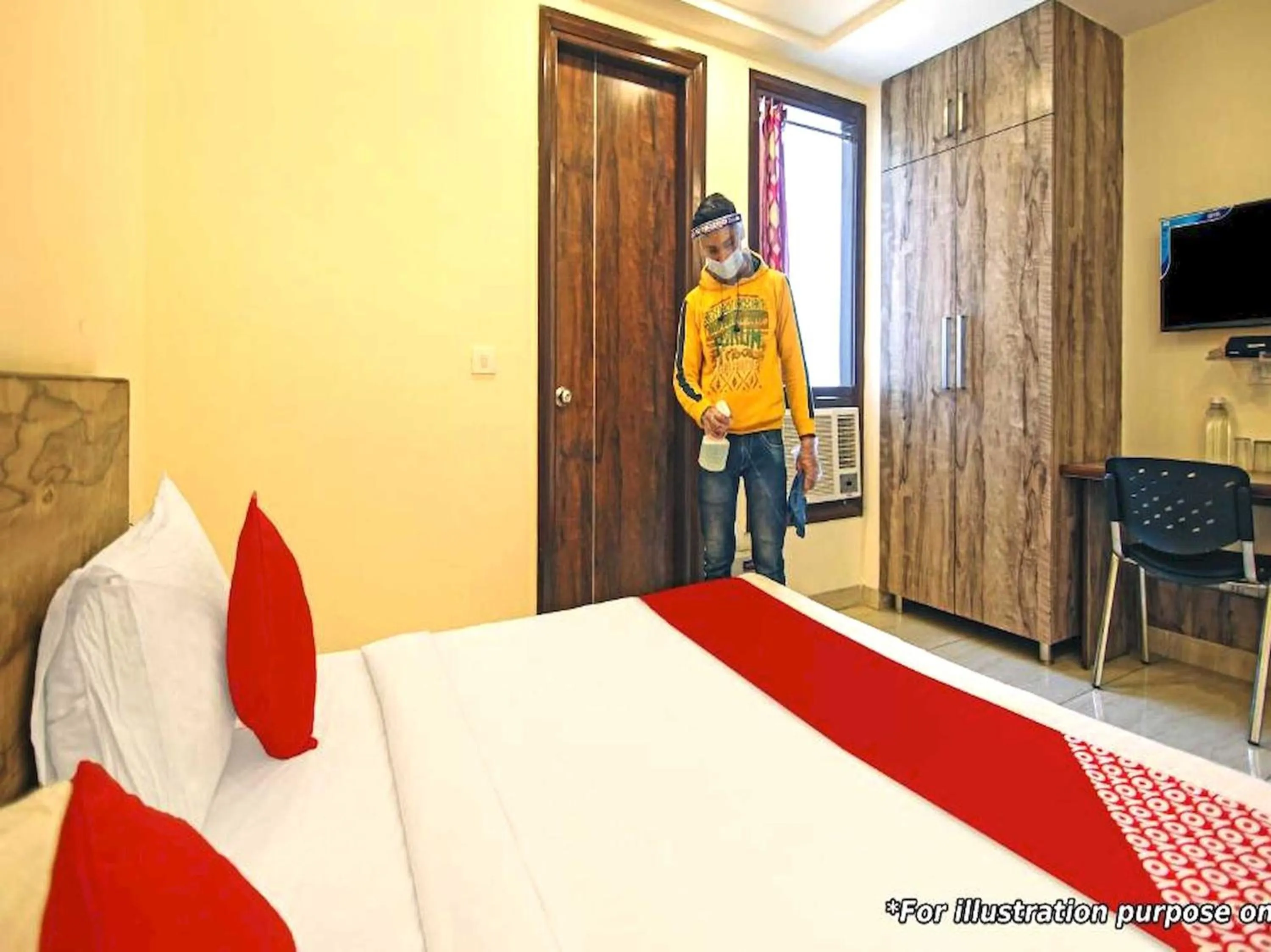 Bedroom, Bed in Hotel O The prince Park