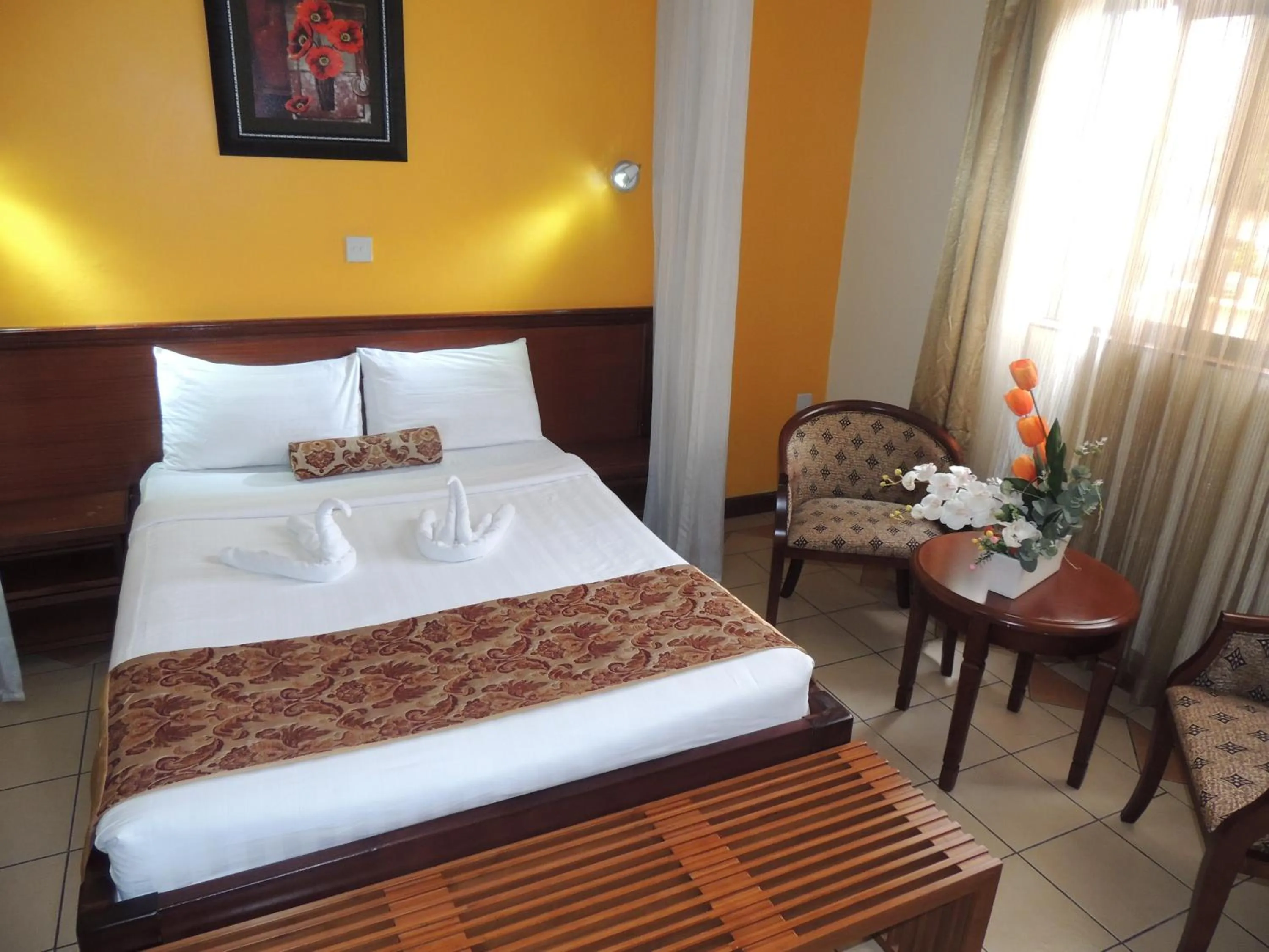 Bed in Hennessis Hotel