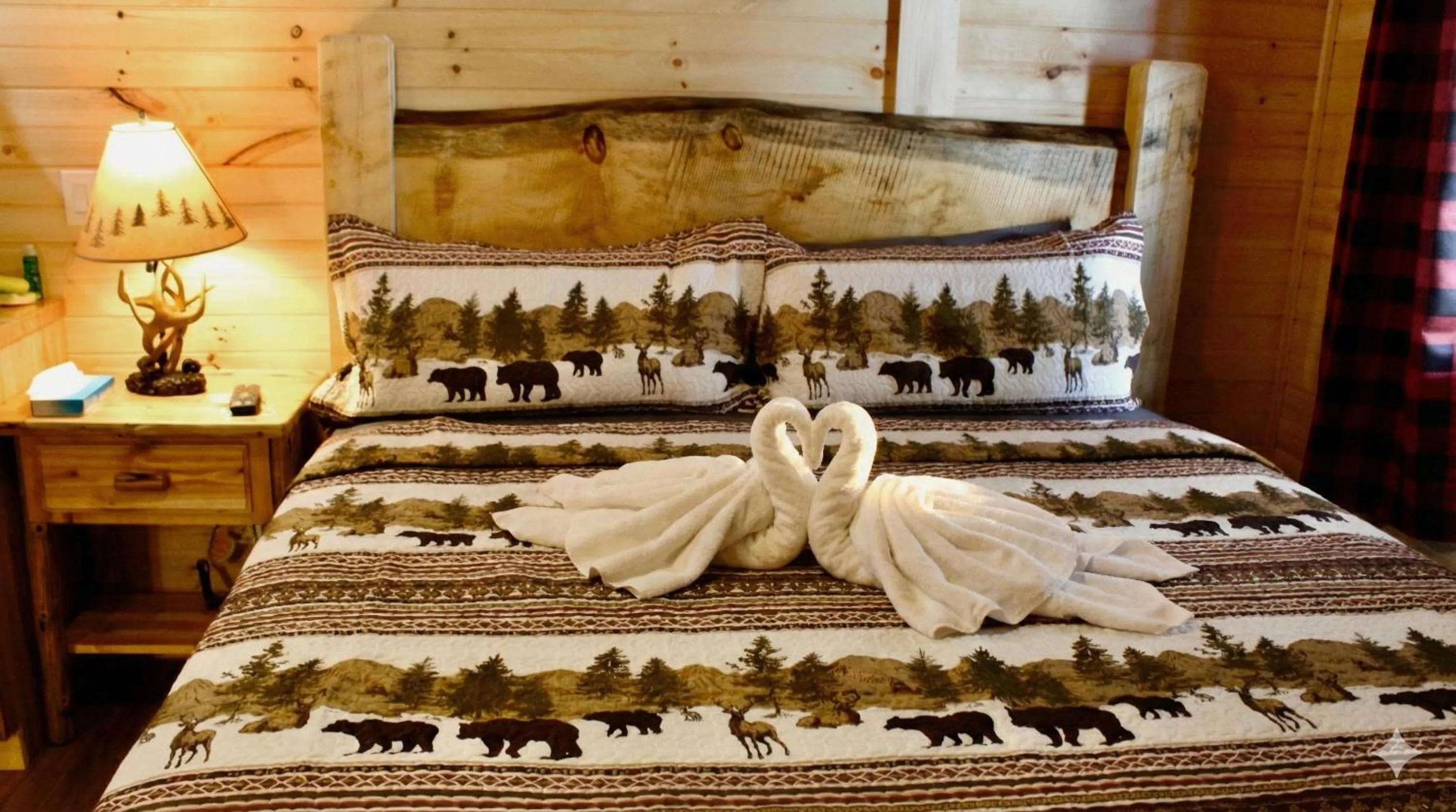 Bed in Lake Haven Motel