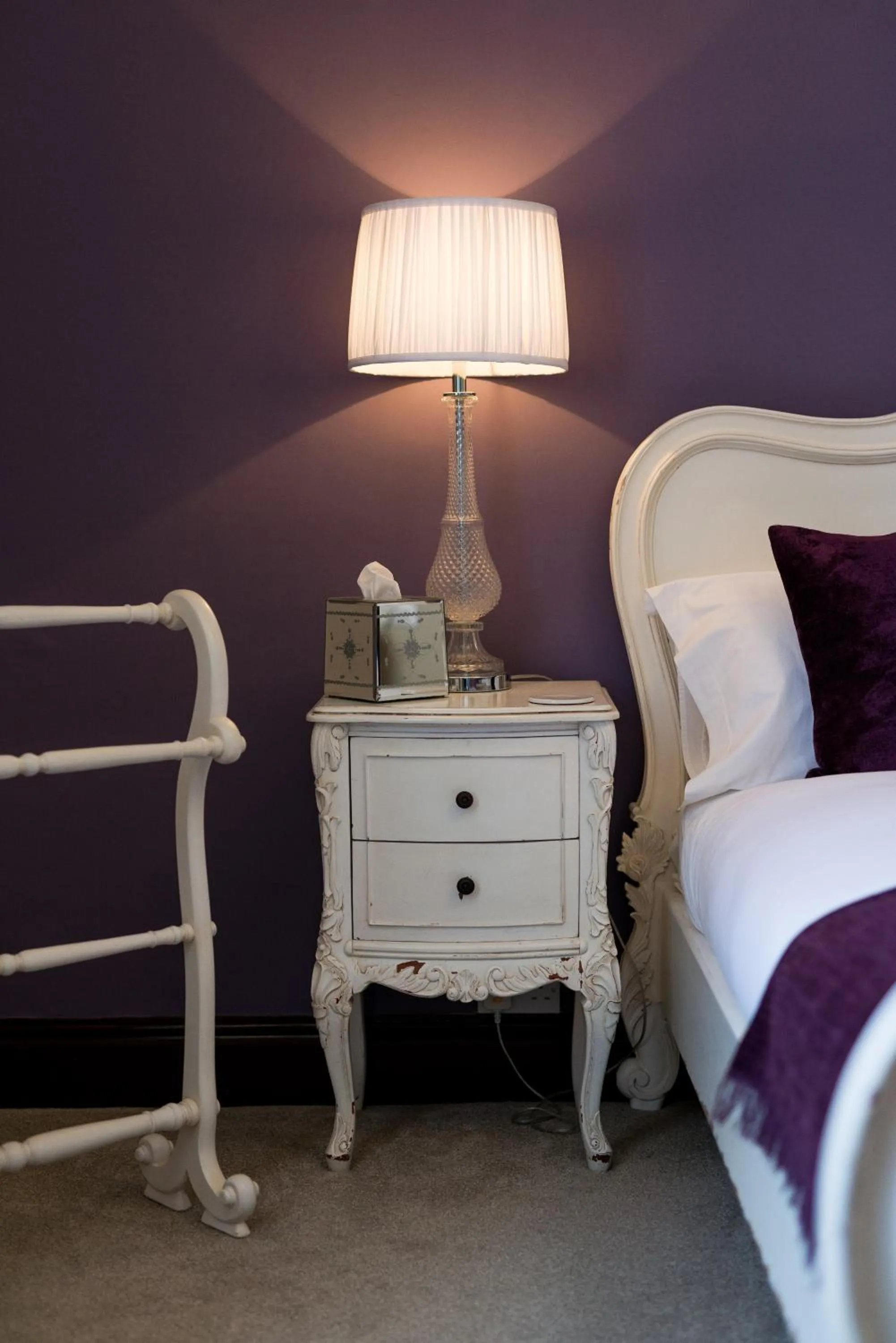 Decorative detail, Bed in The Swan Hotel