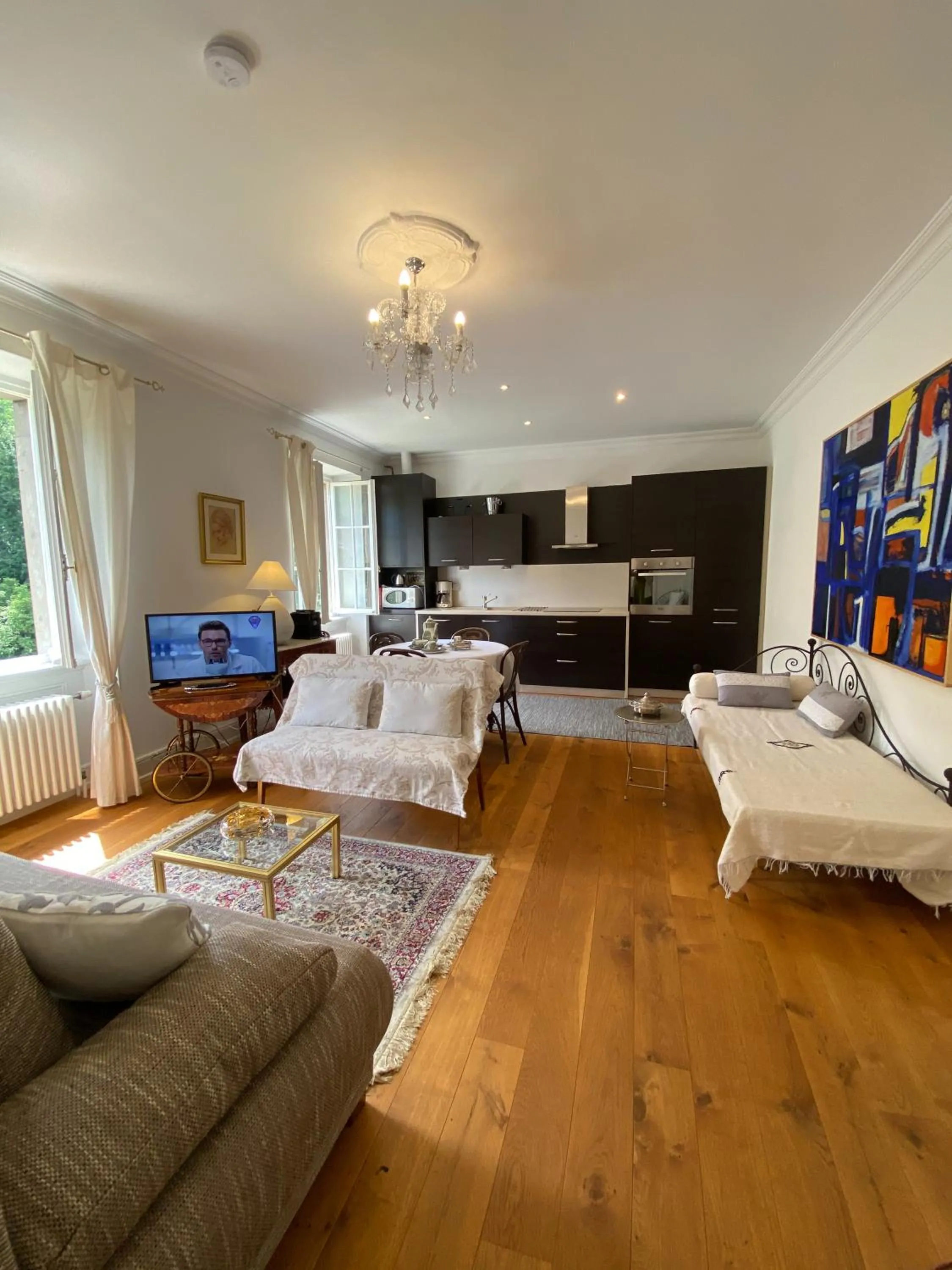 TV and multimedia, Bed in La Maison des Fontaines d'Alsace