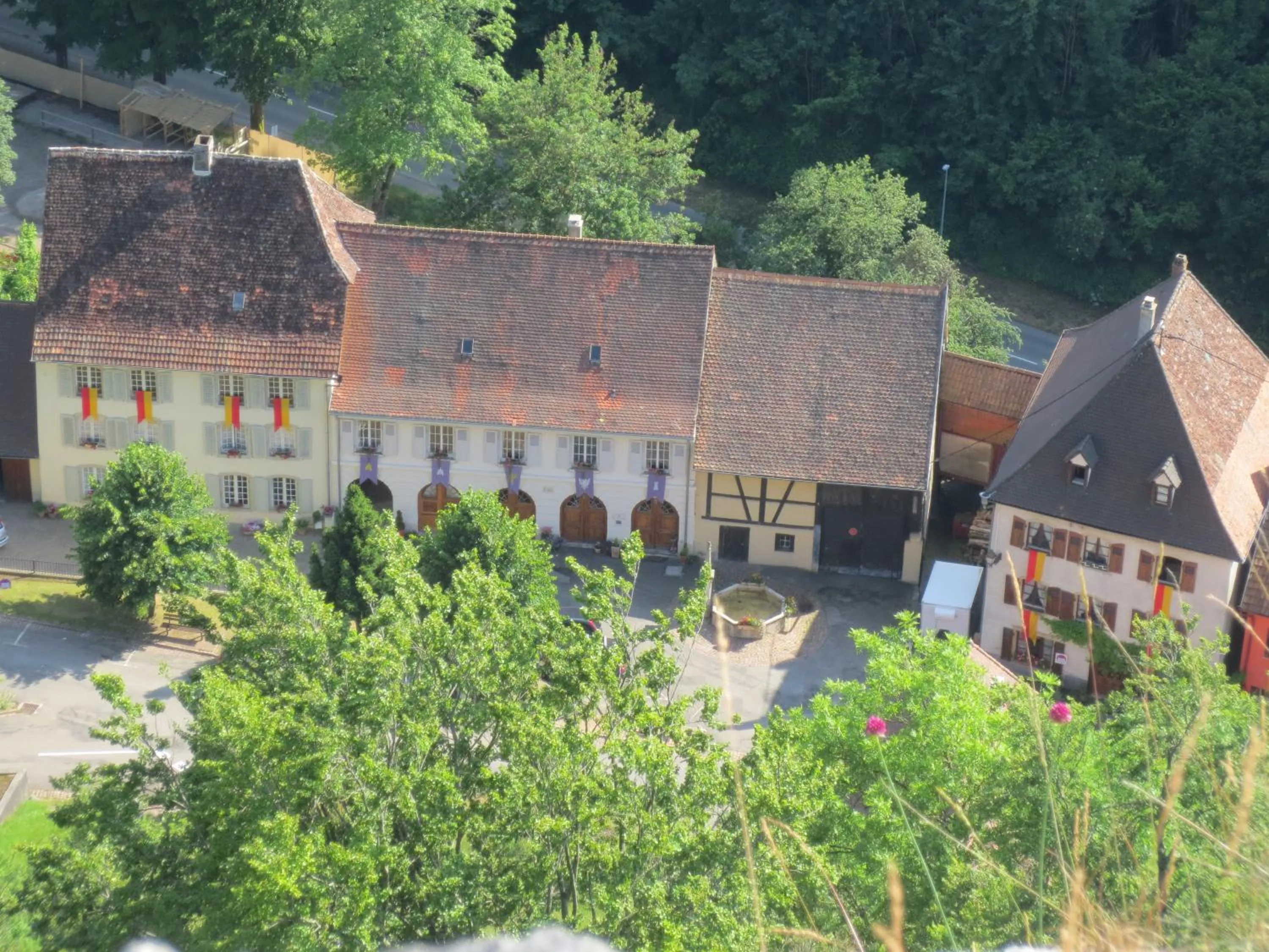 Bird's eye view in La Maison des Fontaines d'Alsace