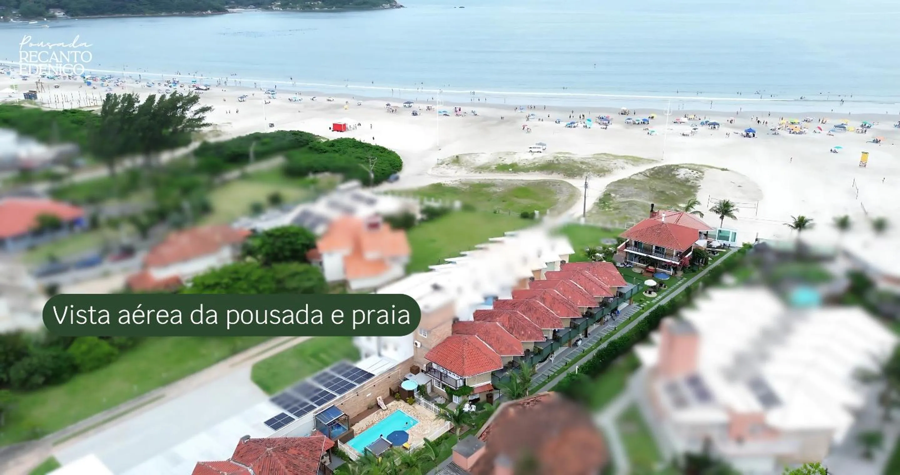 Bird's eye view in Pousada Recanto Edênico - à beira mar da Praia Ponta do Papagaio, Palhoça SC