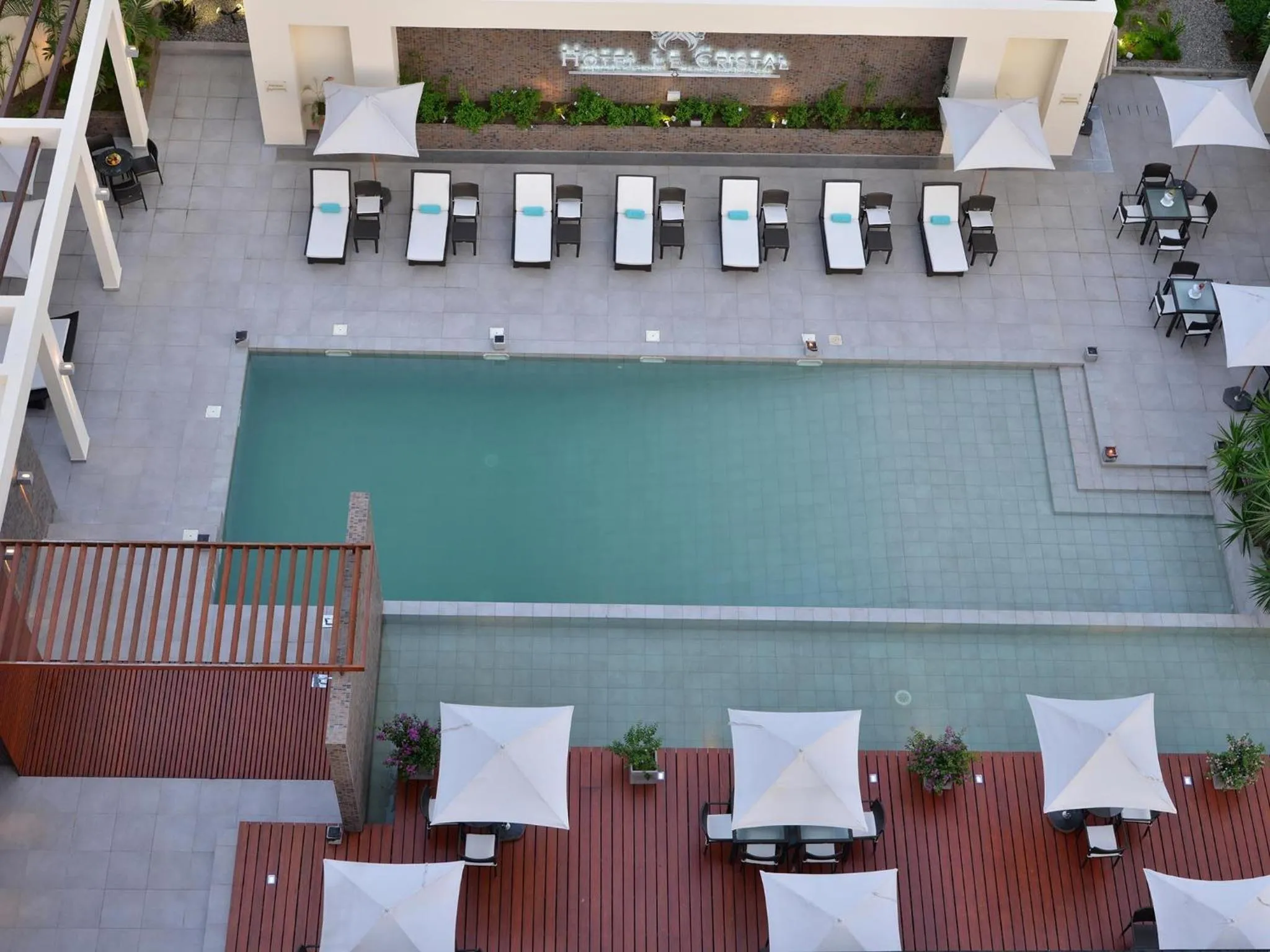 Swimming pool in Hôtel Le Cristal