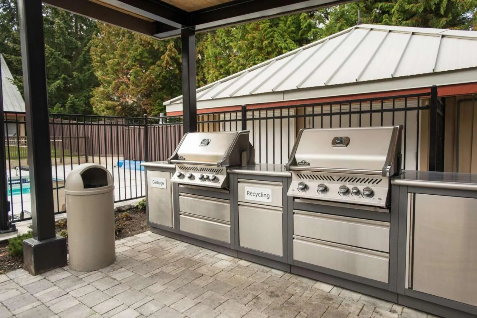 BBQ facilities in Lake Placid Lodge by Outpost Whistler