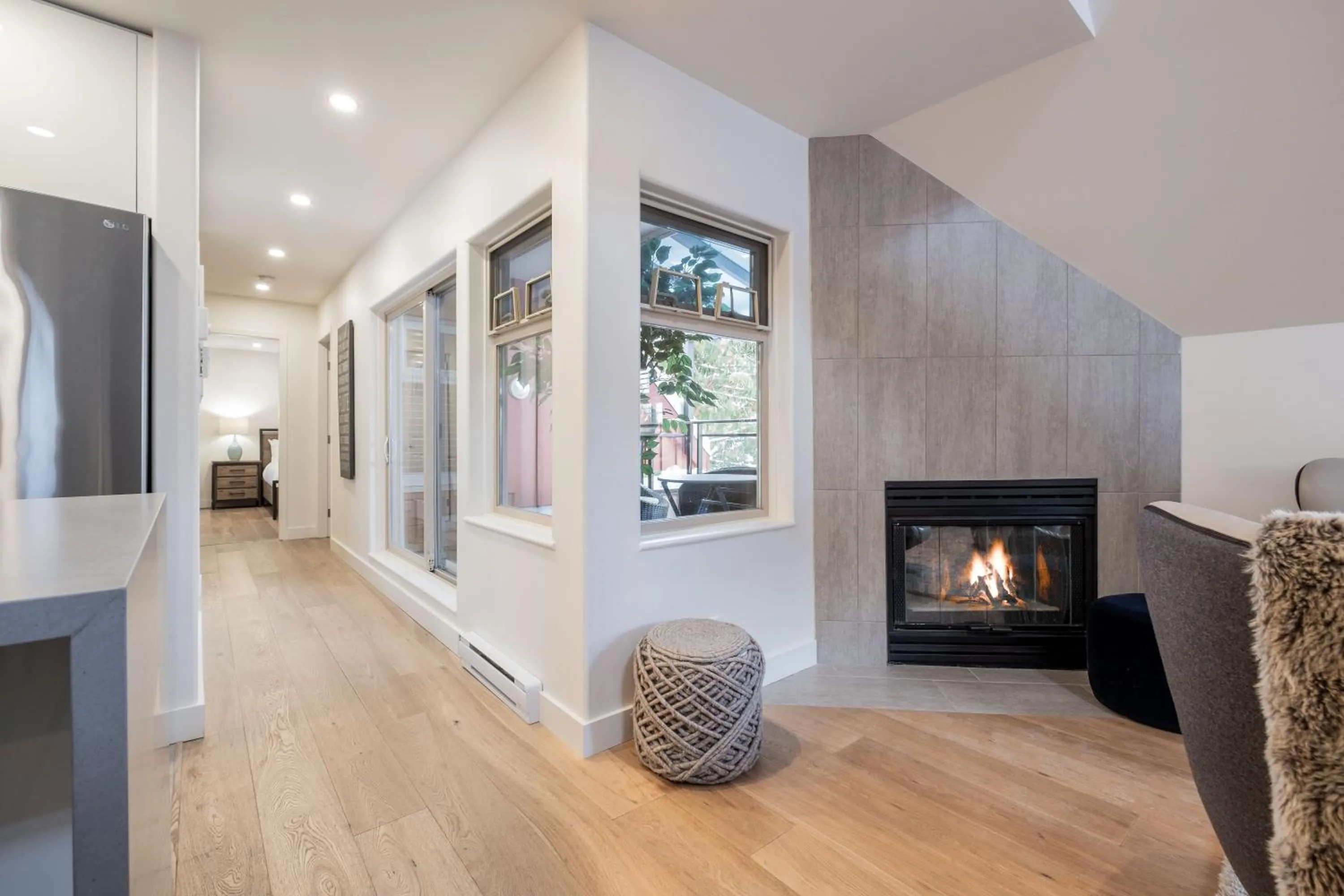 Living room in Lake Placid Lodge by Outpost Whistler