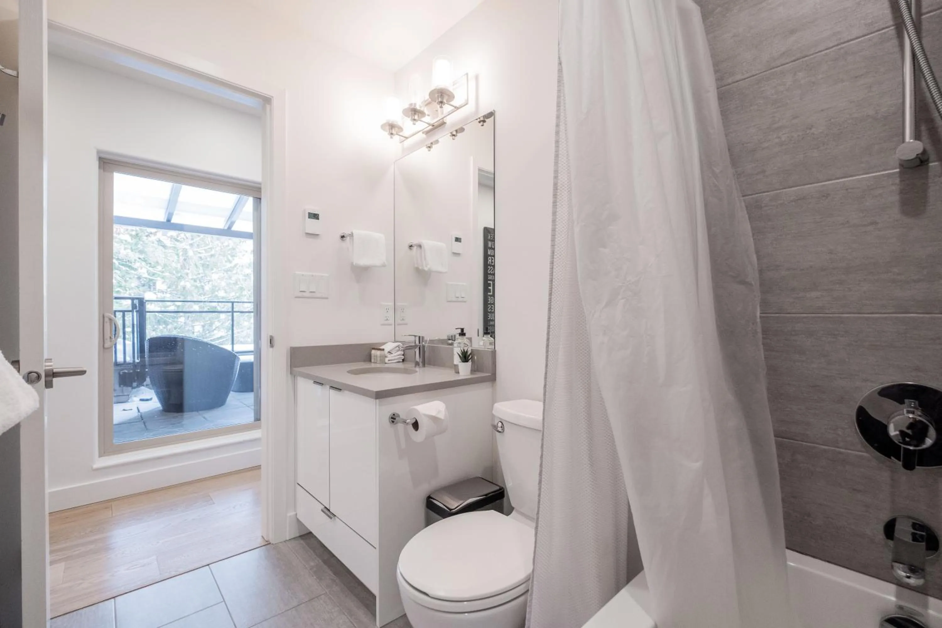 Bathroom in Lake Placid Lodge by Outpost Whistler