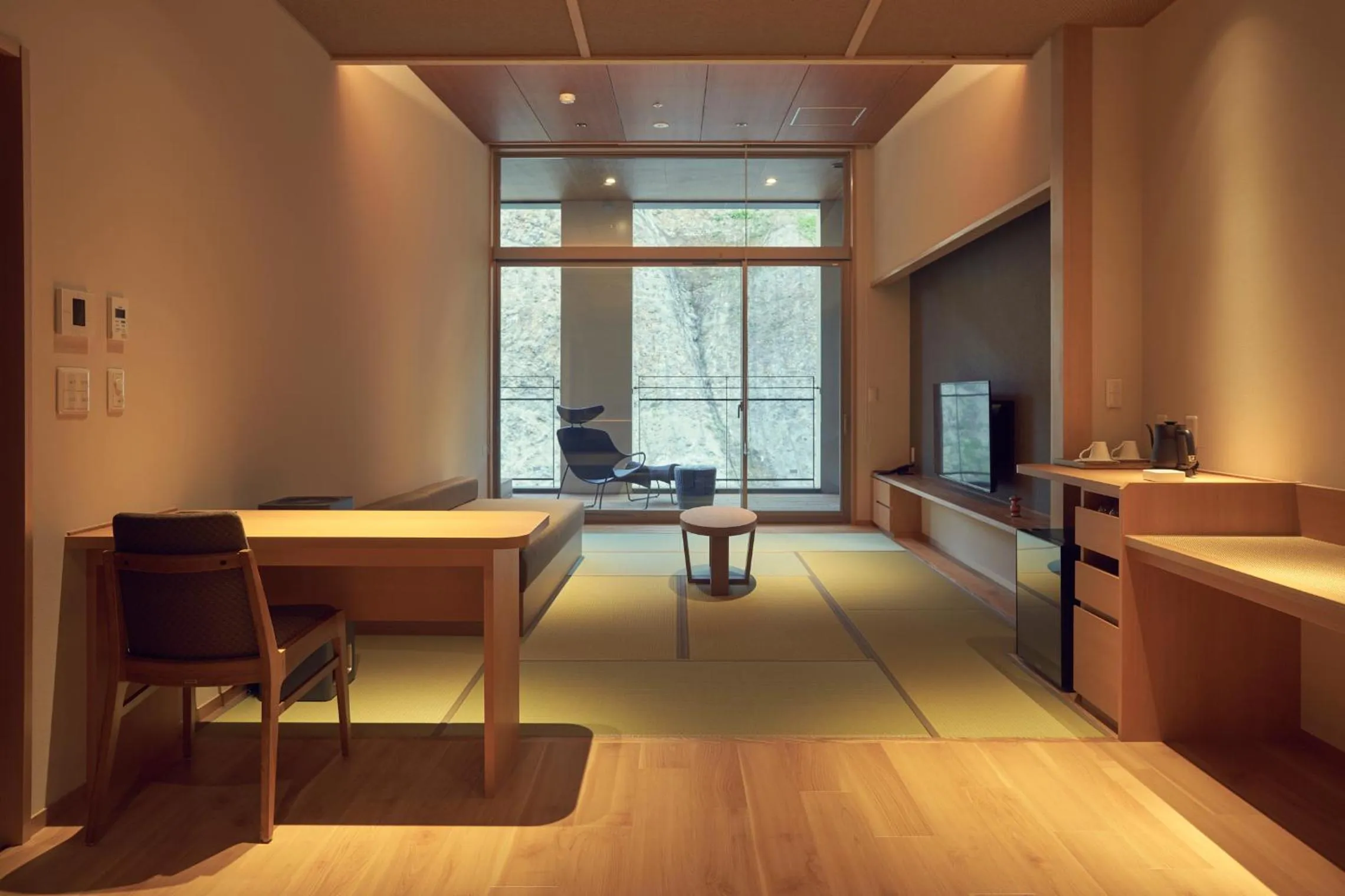 Living room in Sansuiso Tsuchiyu Spa