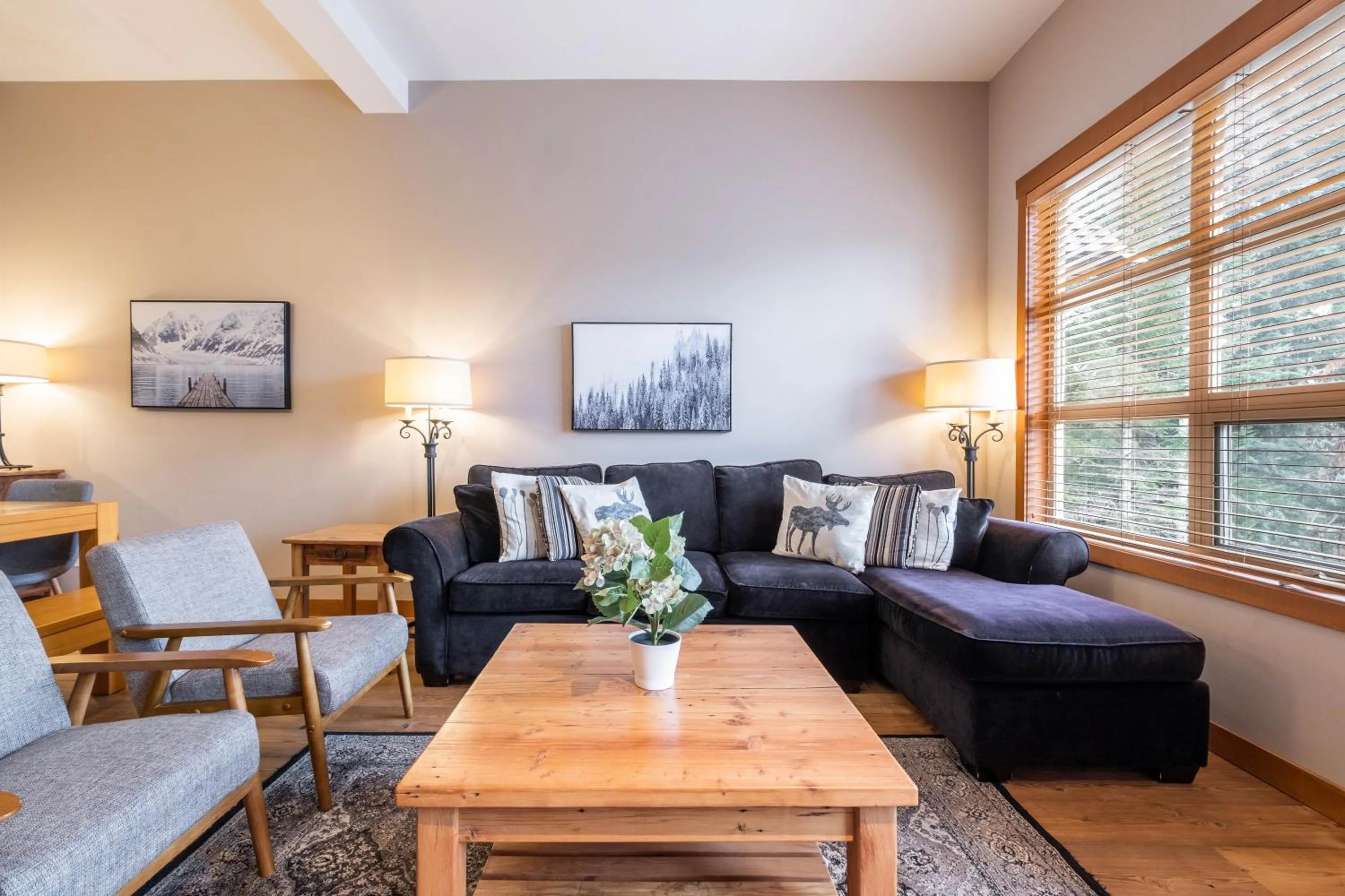 Seating area in Mountain Star by Outpost Whistler