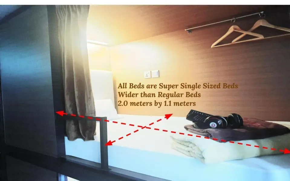 Bed in Chic Capsule Otel