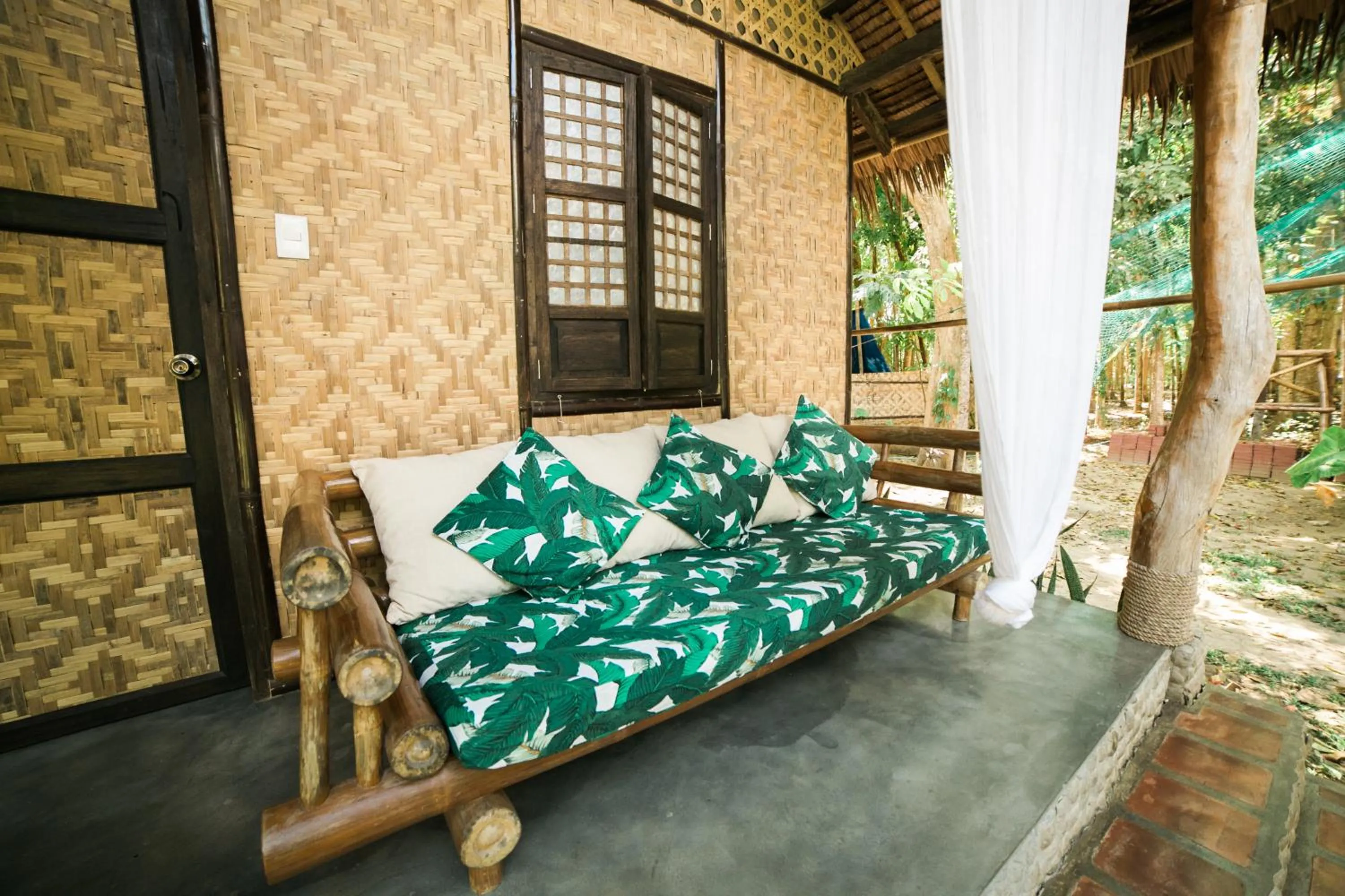 Seating area in Fox & The Firefly Cottages