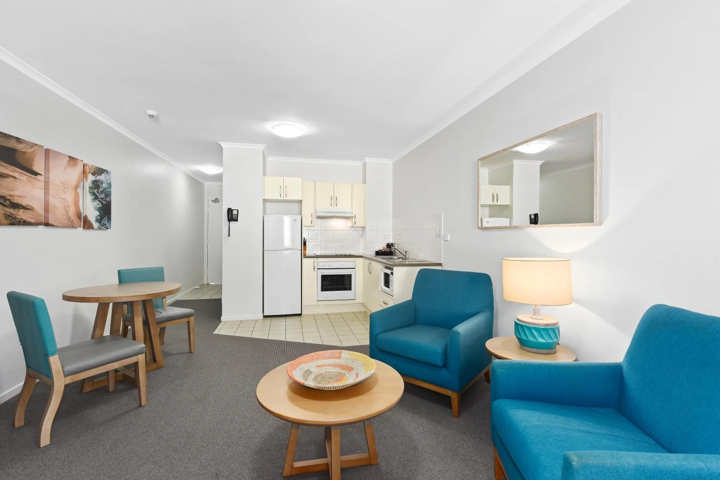 Living room in Club Wyndham Flynns Beach, Trademark Collection by Wyndham