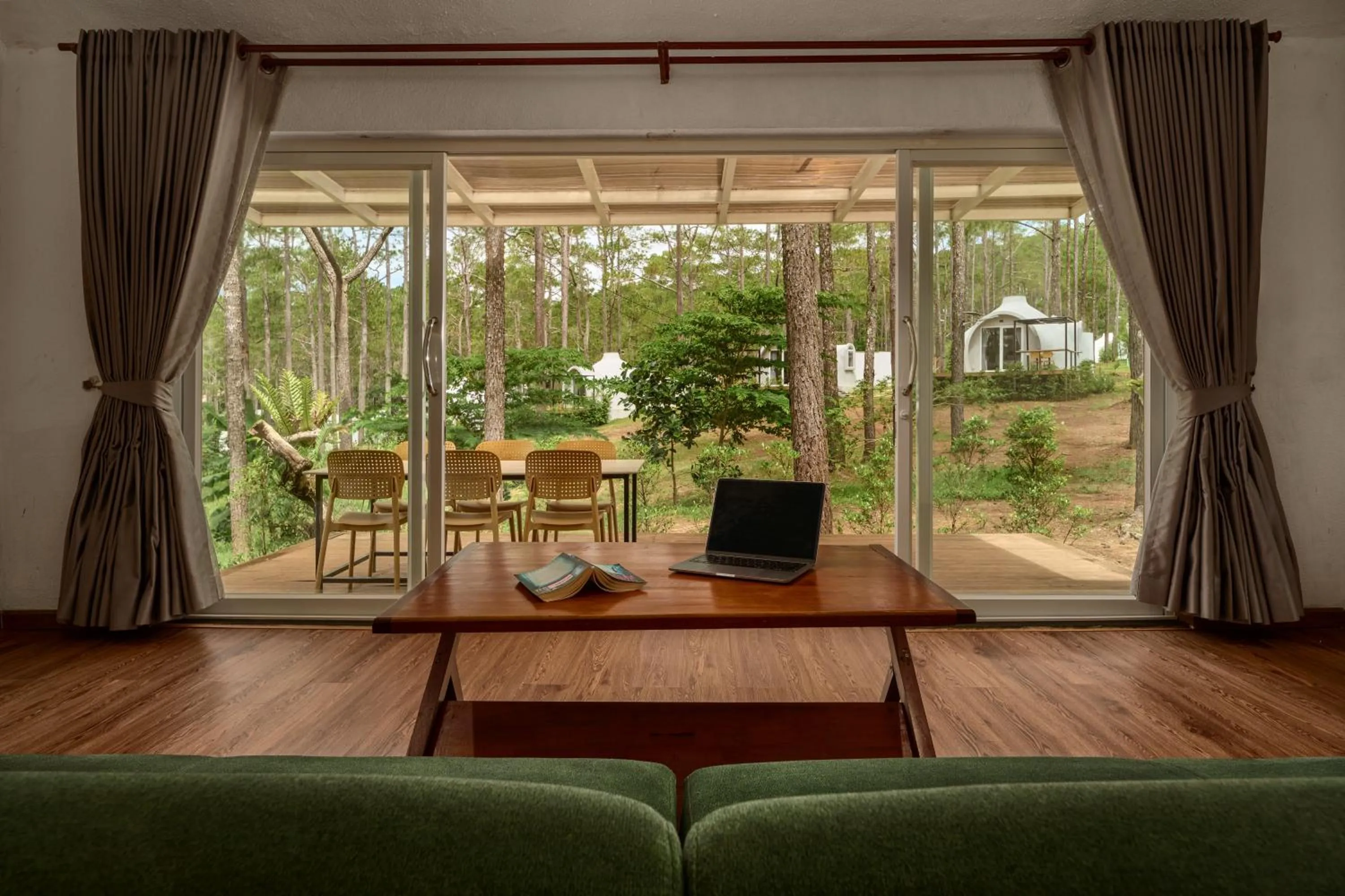 Patio in Romdoul Kirirom Resort by EHM