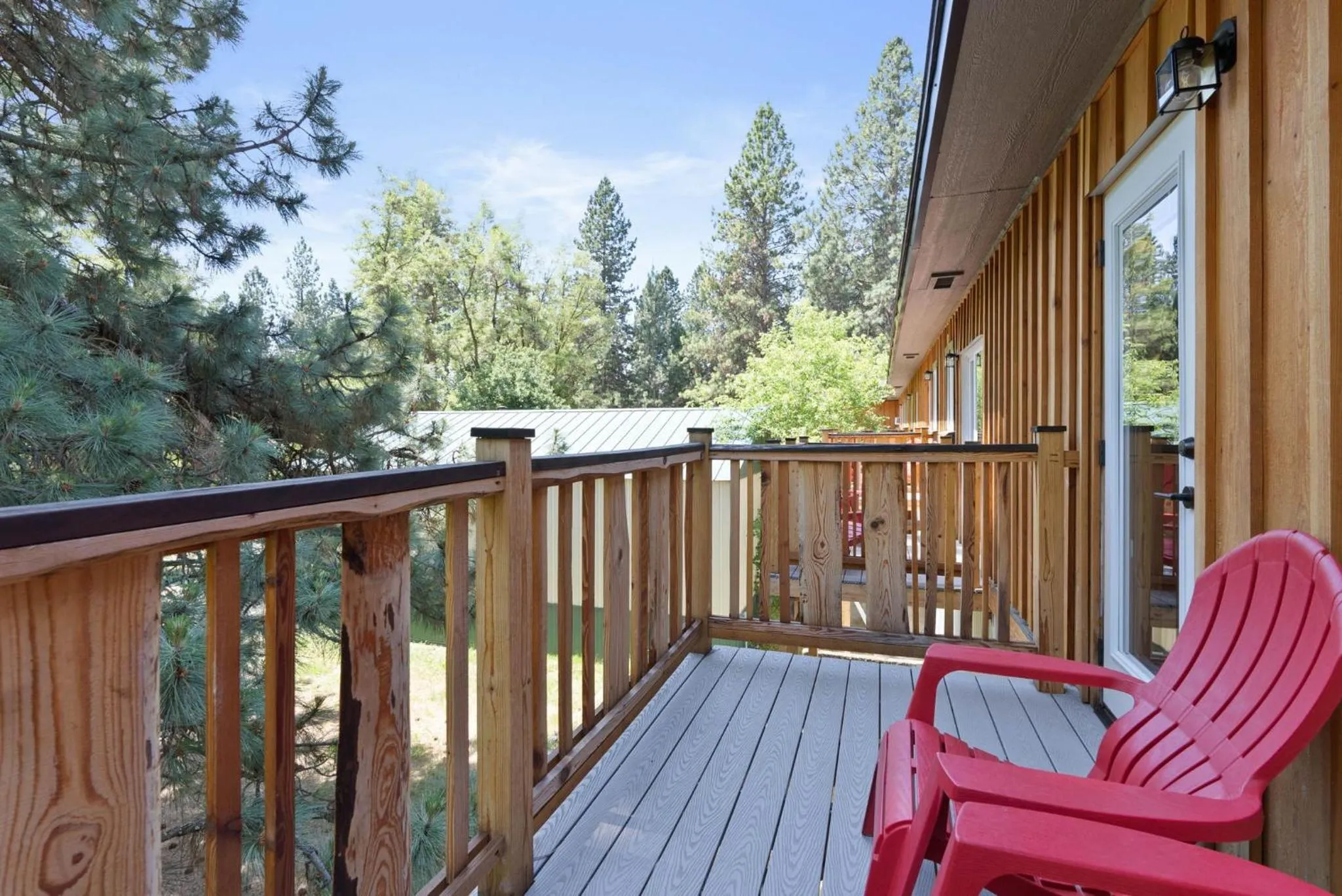 Patio in Lake Village Lodge