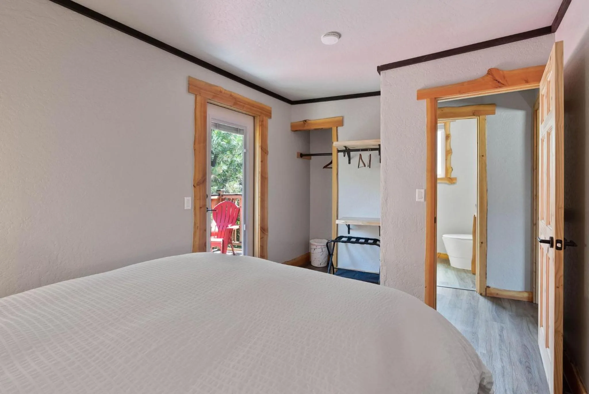 Bed in Lake Village Lodge