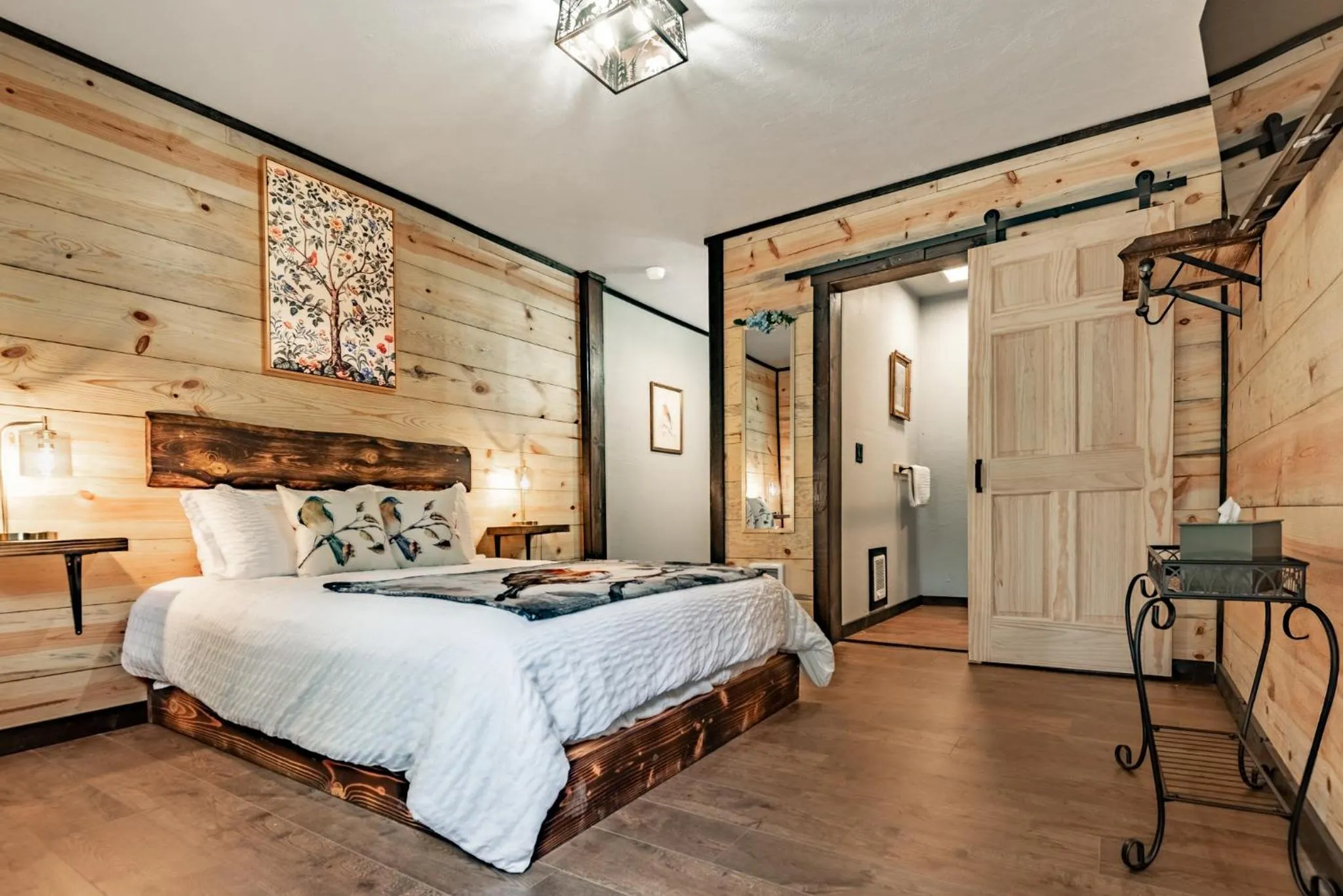 Bed in Lake Village Lodge