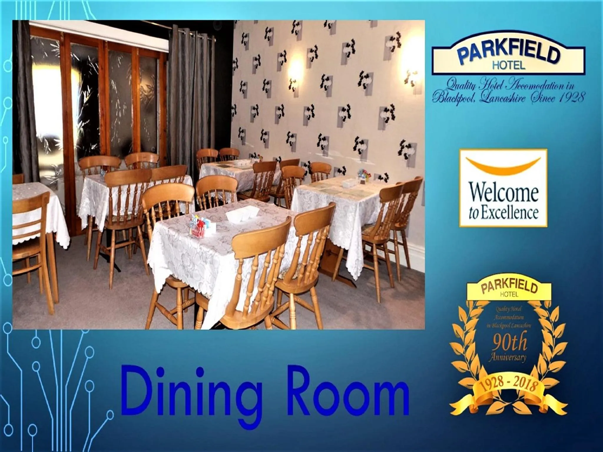 Dining area in Parkfield Hotel
