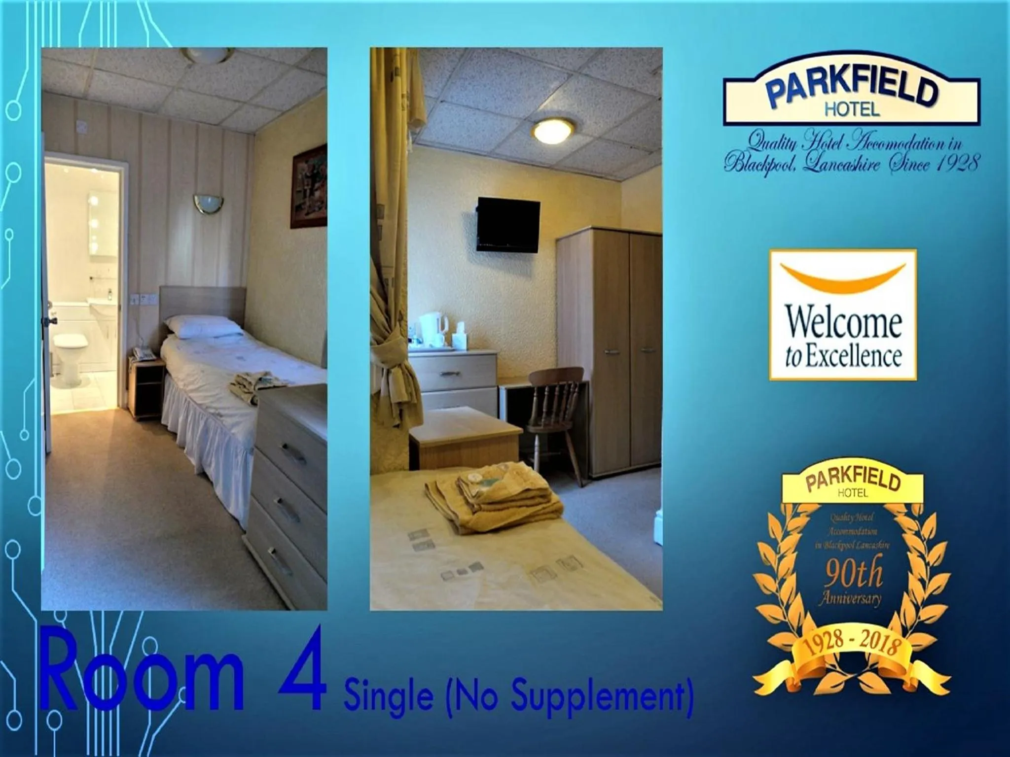 Bed in Parkfield Hotel