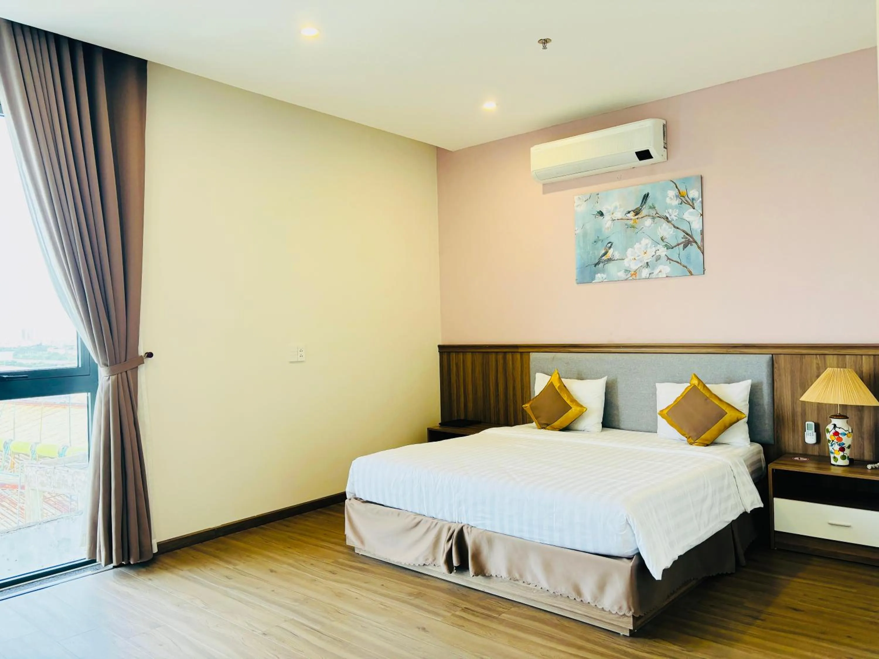 Bed in ATP Galaxy Hotel & Apartment Danang