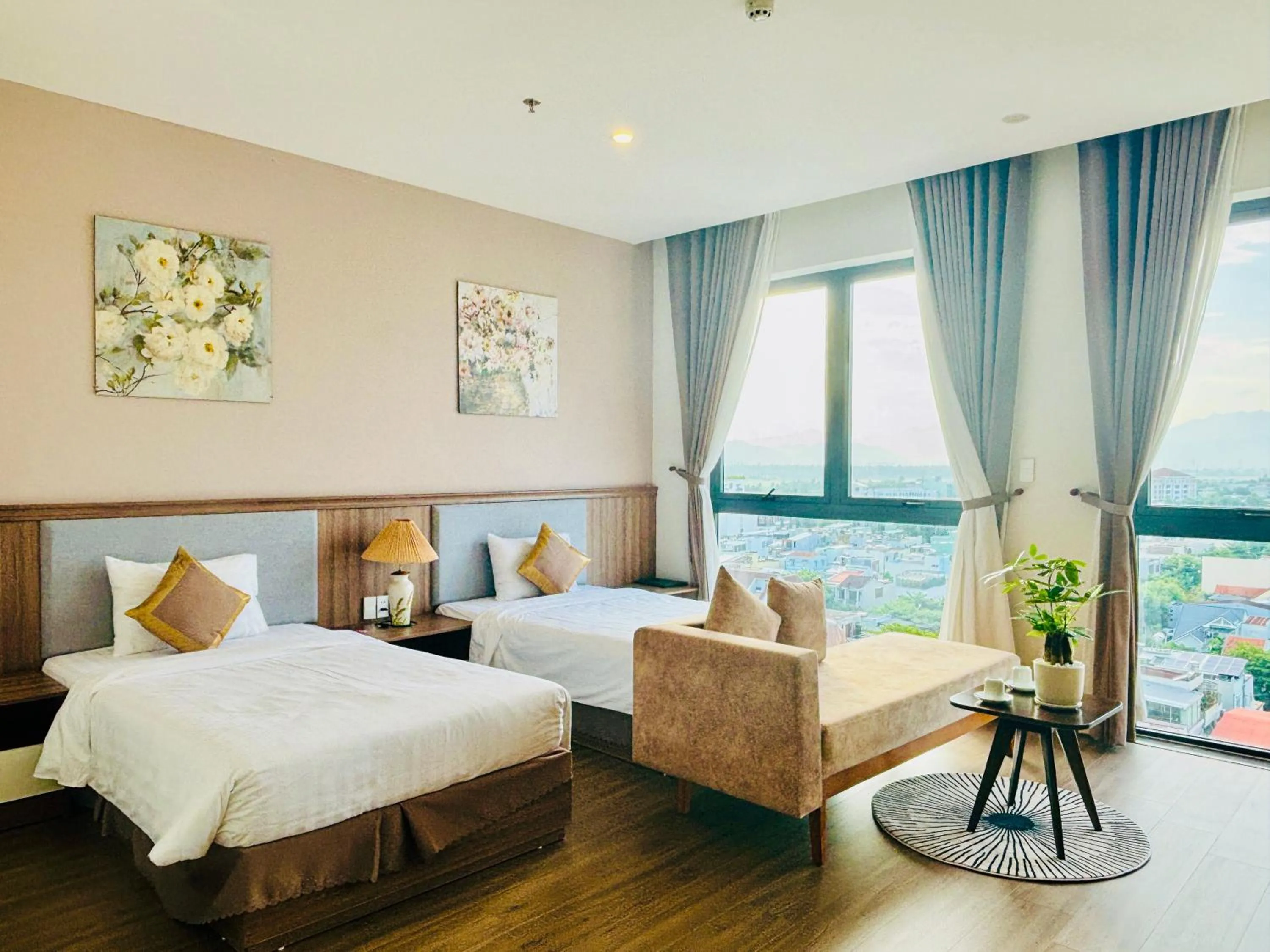 Bed in ATP Galaxy Hotel & Apartment Danang