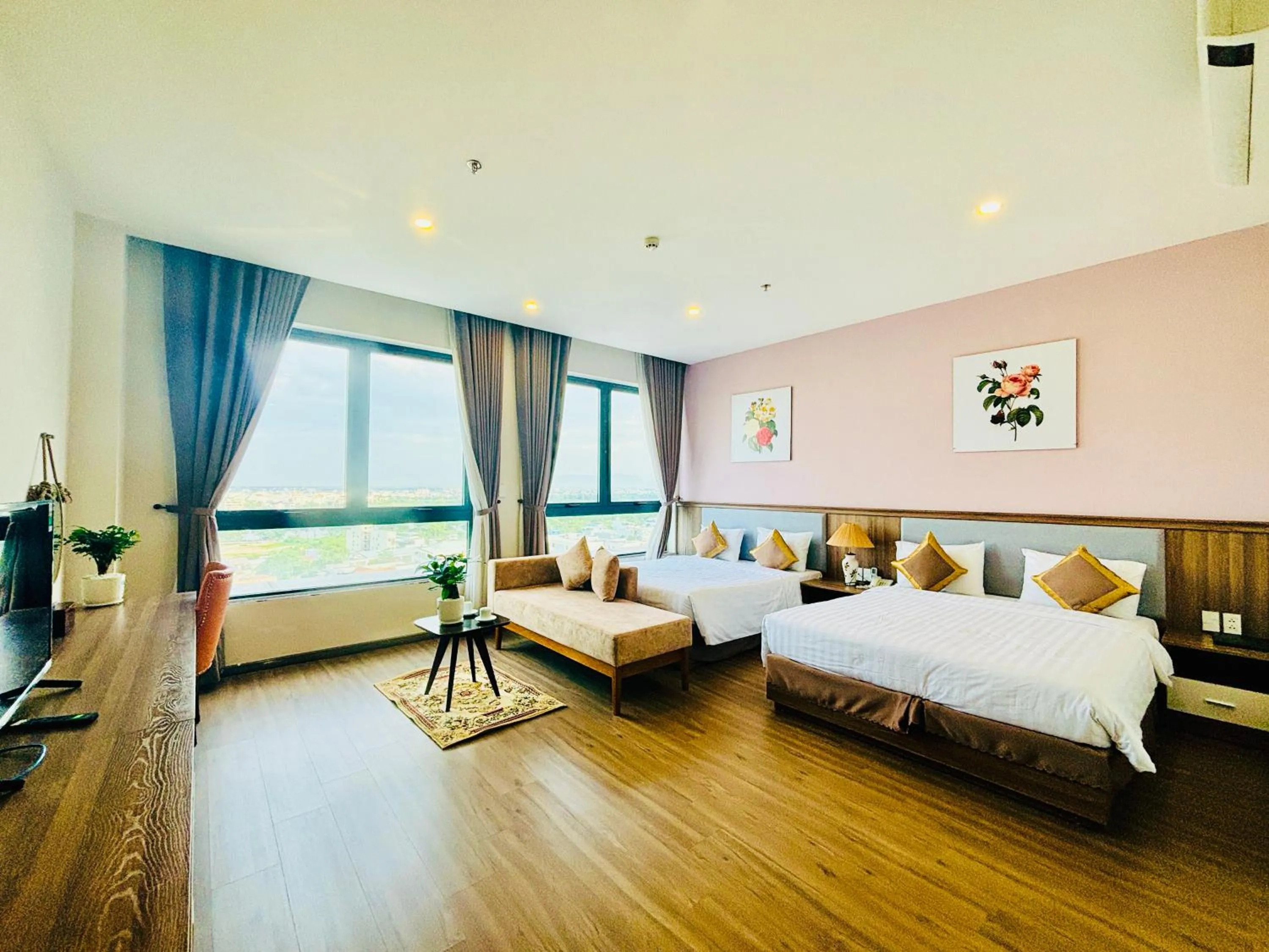 Bed in ATP Galaxy Hotel & Apartment Danang