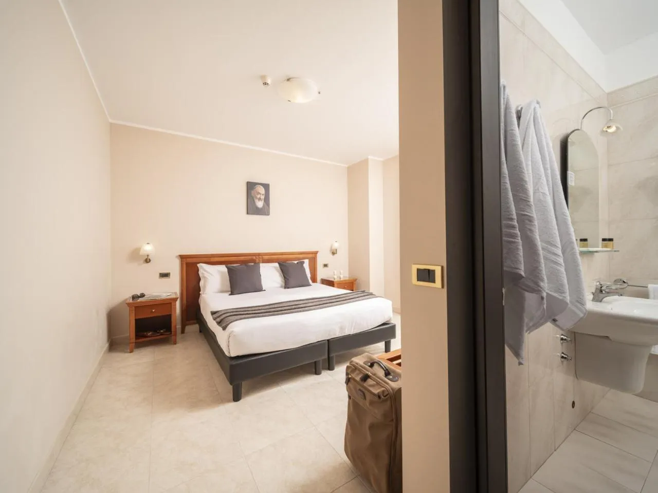 Bed in Hotel SAN PIO