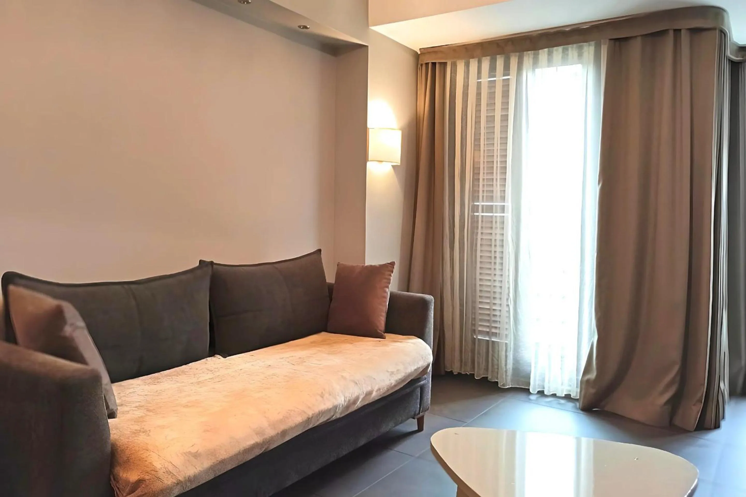 Seating area in BC Residence Pangaldi