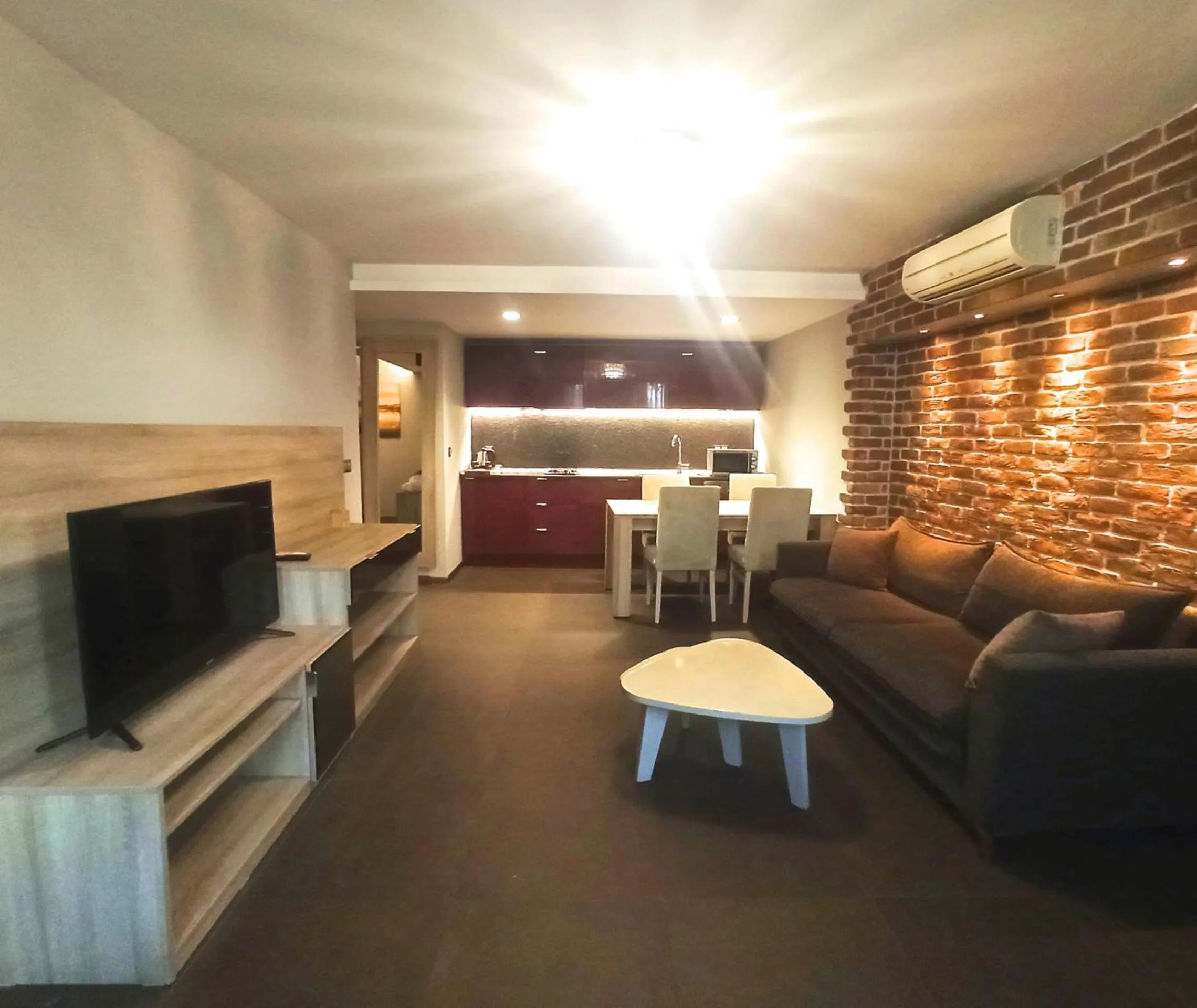 Communal lounge/ TV room in BC Residence Pangaldi