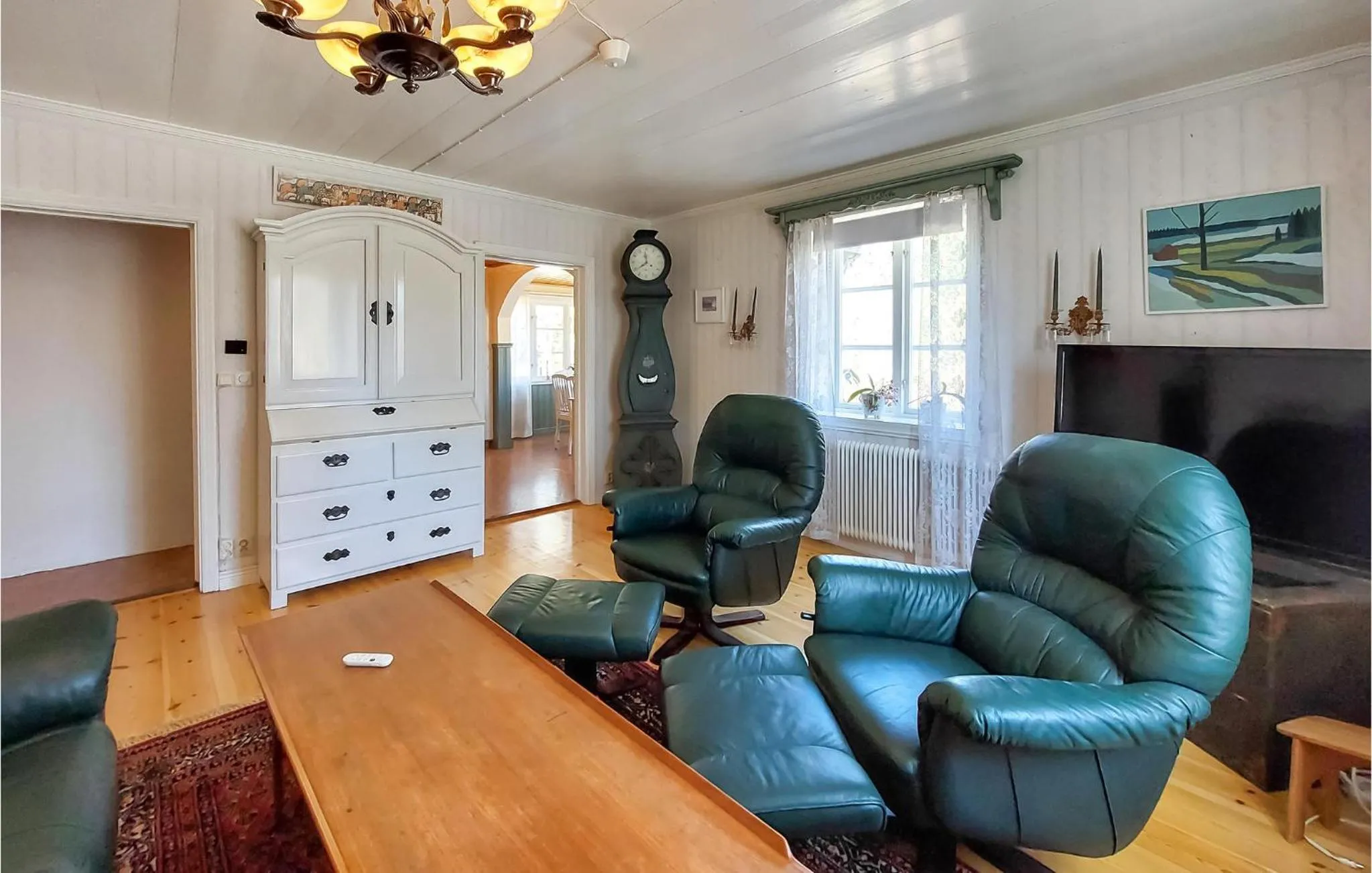 Living room in Nice Home In Markaryd With Wifi
